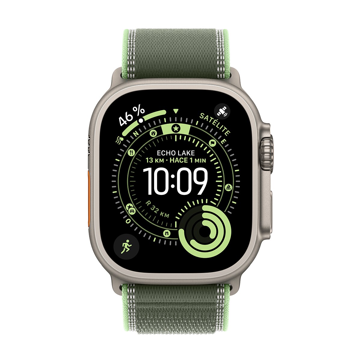 Correa Apple Loop Trail 49mm en color Verde/neón Talla S/M Verde neón-2
