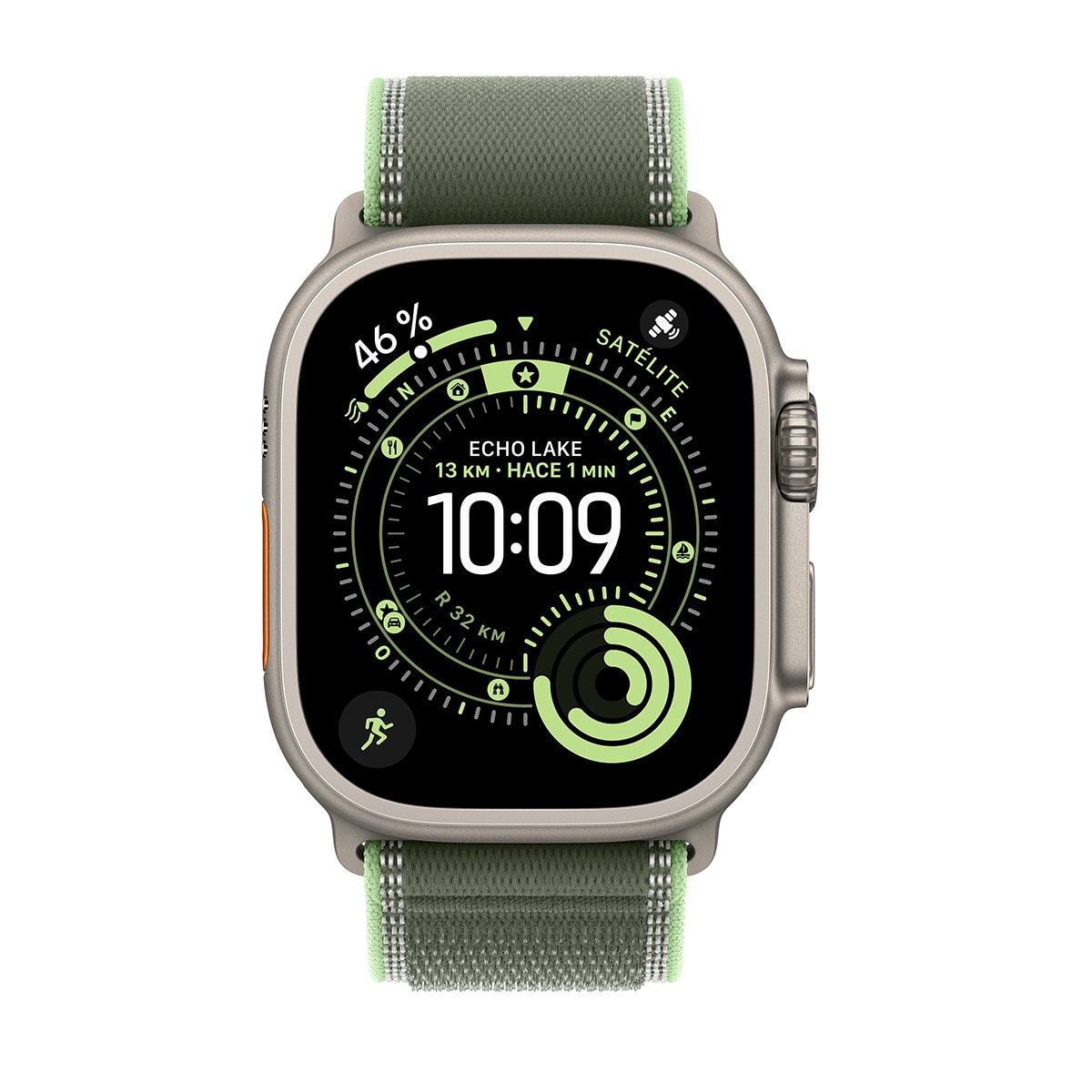 Correa Apple Loop Trail 49mm en color Verde/neón Talla S/M Verde neón-2