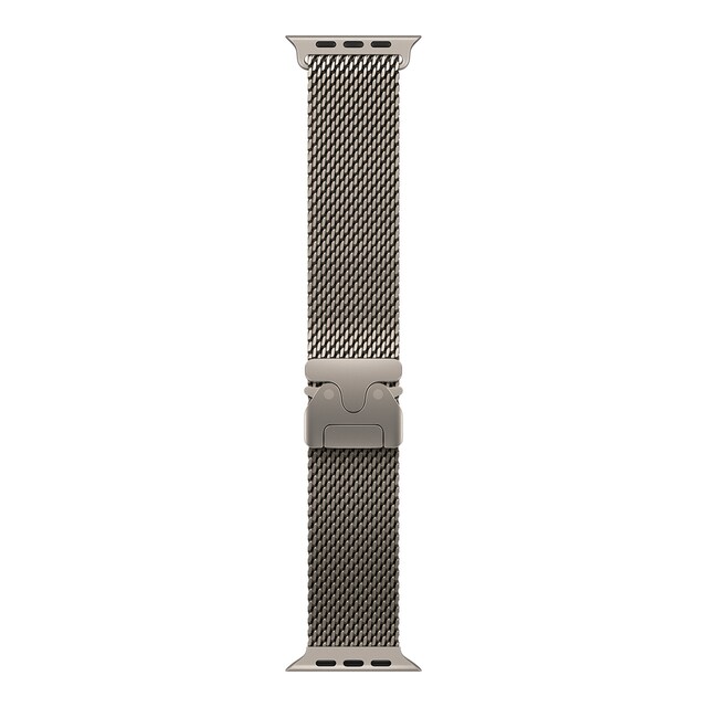 Imagen 0 de Pulsera Apple Milanese Loop 49mm en color Titanio natural Talla S