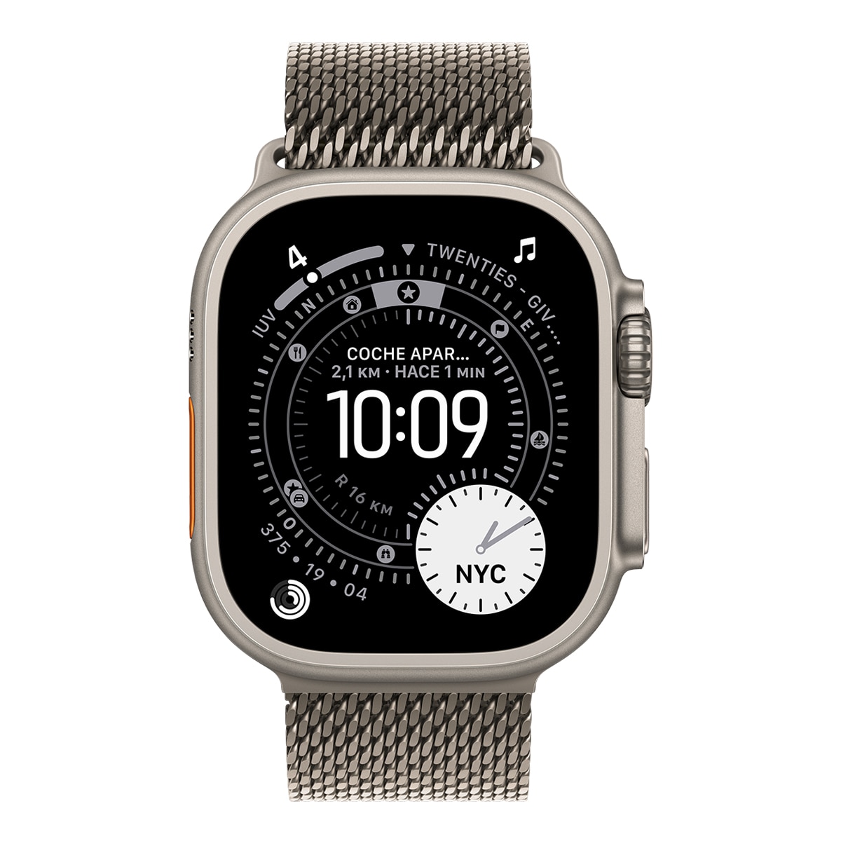Pulsera Apple Milanese Loop 49mm en color Titanio natural Talla S Titanio Natural-2