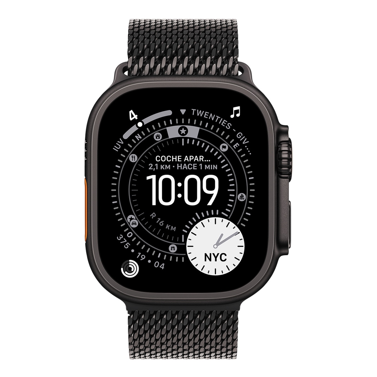 Pulsera Apple Milanese Loop 49mm en color Titanio negro Talla S Titanio Negro-2