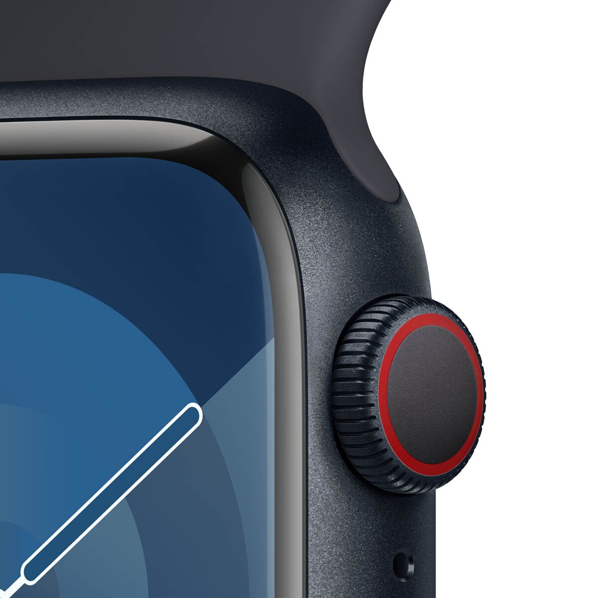 Apple Watch Series 9 GPS + Cellular 41 mm Midnight Aluminium com bracelete Midnight S/M Meia-noite-4