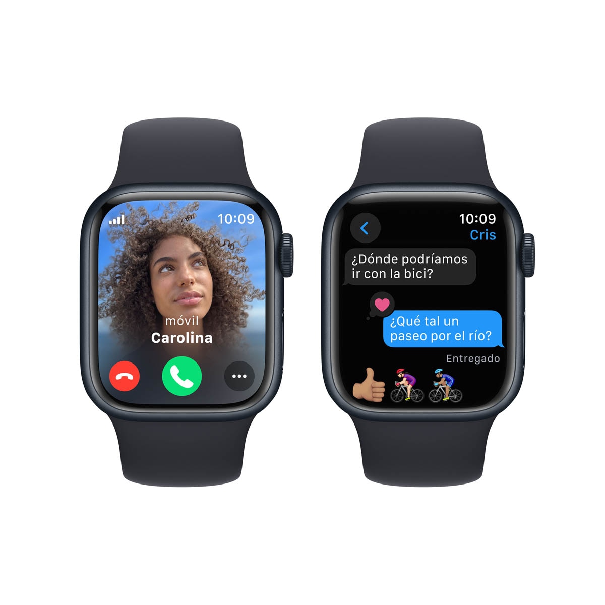 Apple Watch Series 9 GPS + Cellular 41 mm Midnight Aluminium com bracelete Midnight S/M Meia-noite-7