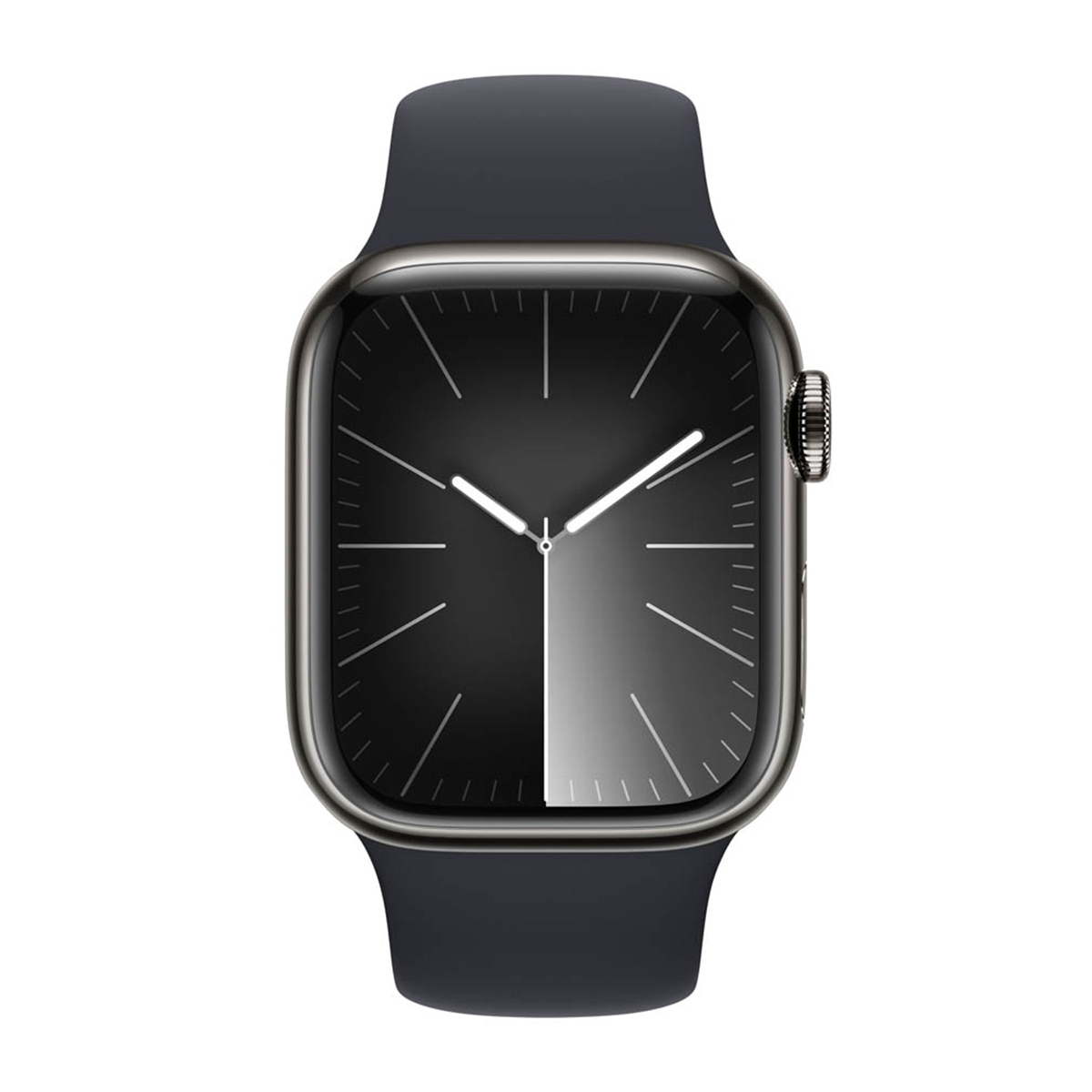 Apple Watch Series 9 GPS + Cellular 41mm Acero inoxidable Grafito con correa Medianoche S/M Grafito-3