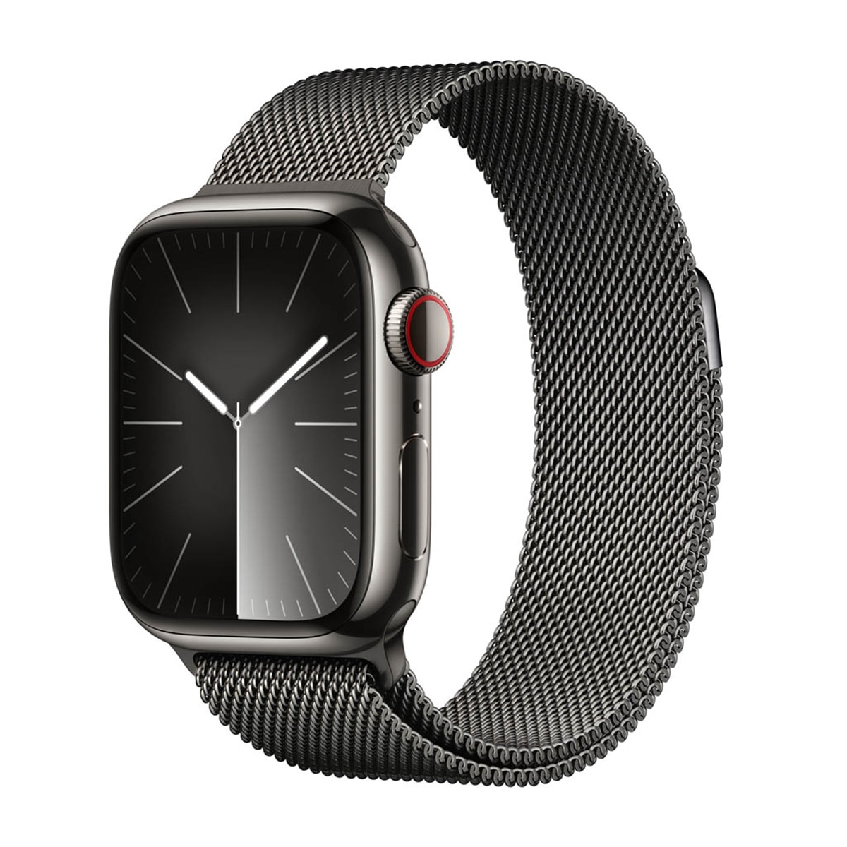 Apple Watch Series 9 GPS + Cellular 41mm Acero inoxidable Grafito con correa Grafito Milanese Loop Grafito-1