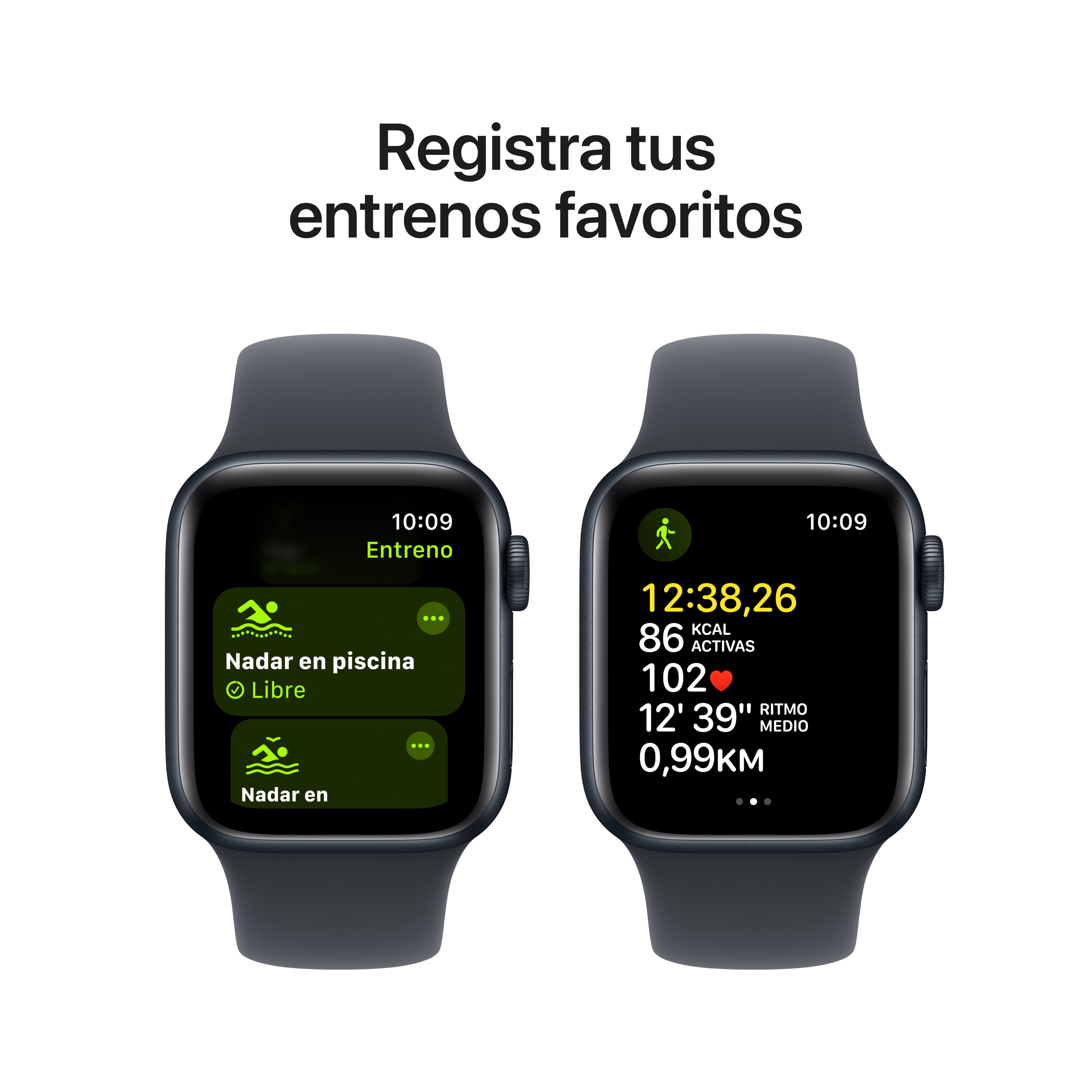 Apple Watch SE GPS 40mm Aluminio Medianoche con correa Deportiva Medianoche S/M Medianoche-6