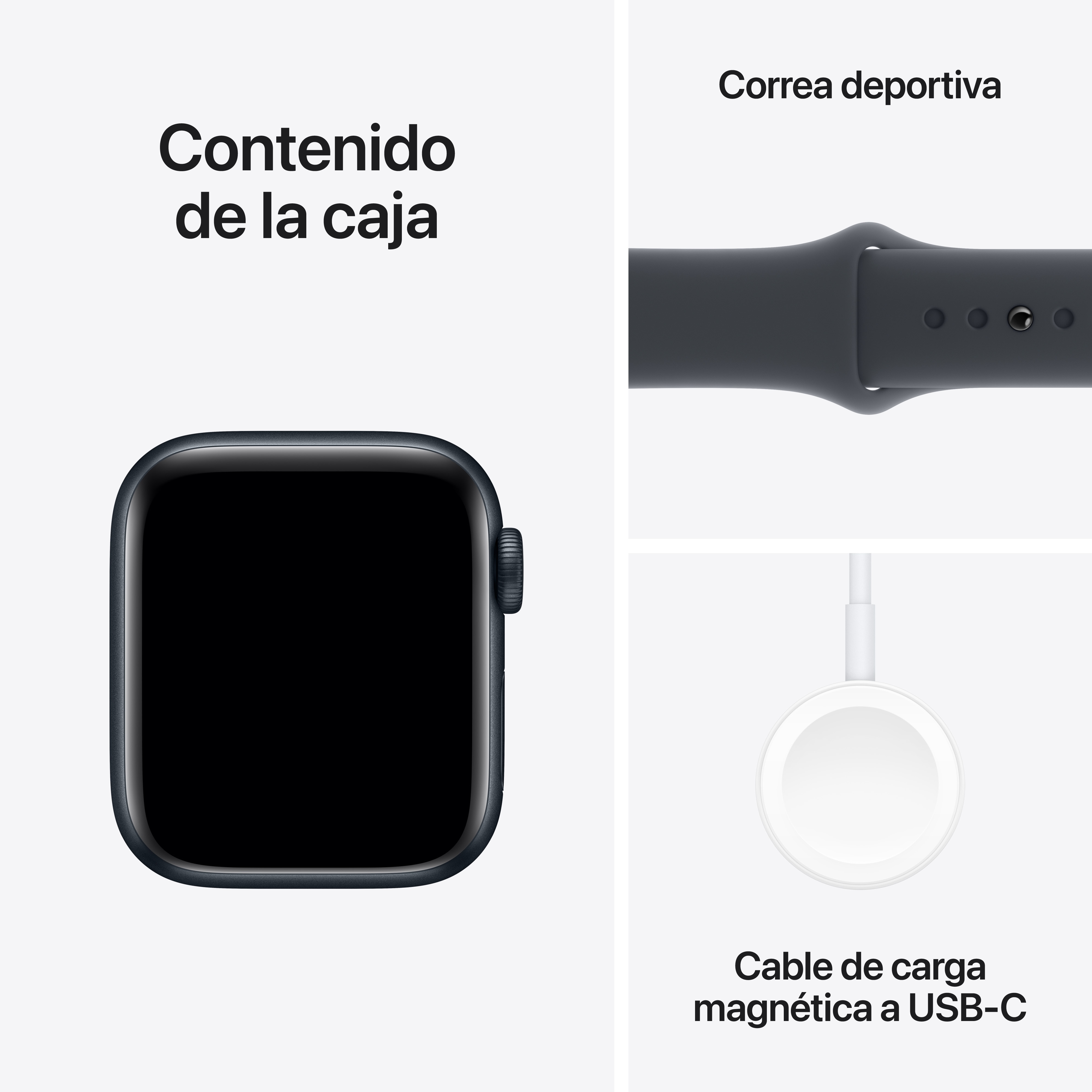 Apple Watch SE GPS 40mm Aluminio Medianoche con correa Deportiva Medianoche S/M Medianoche-7