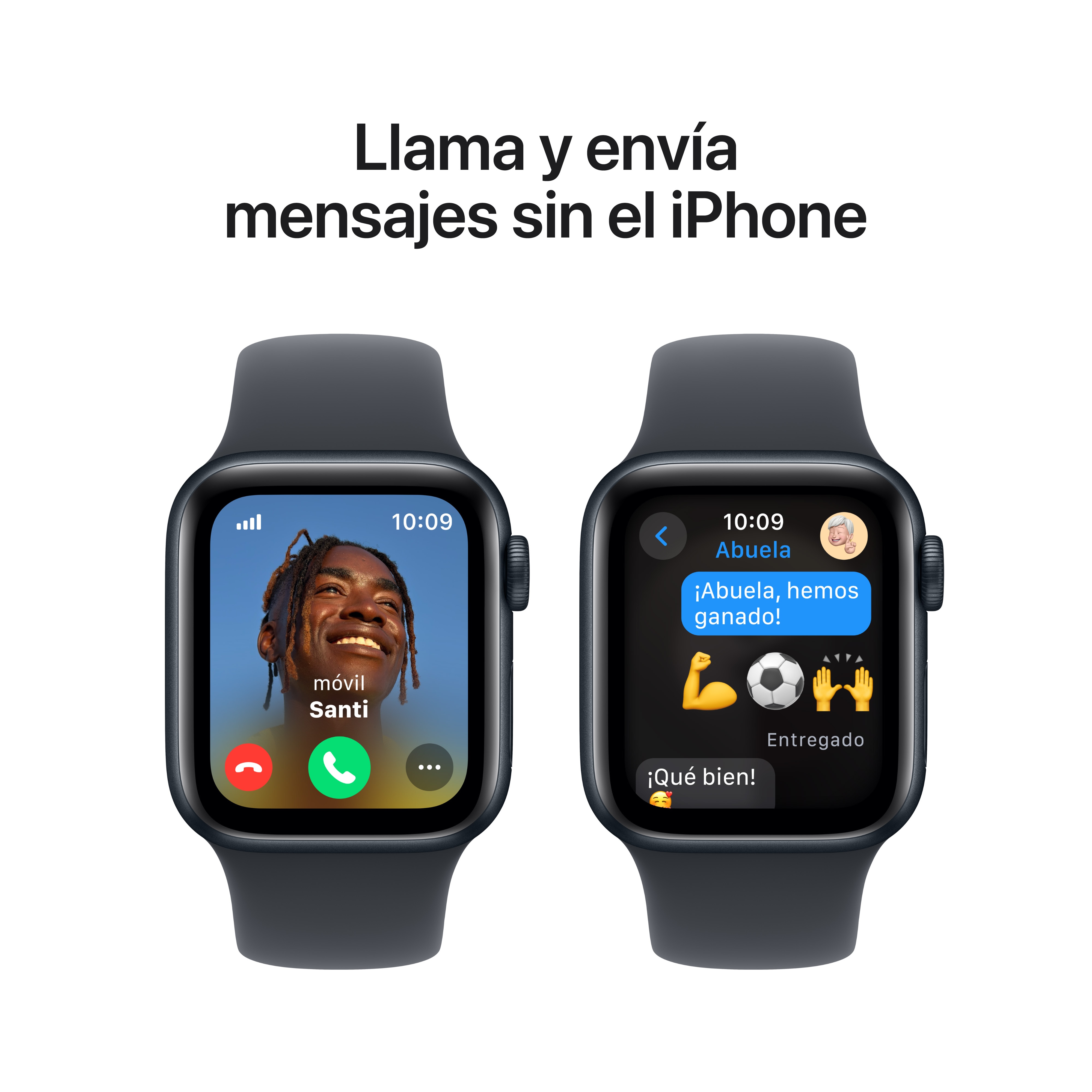 Apple Watch SE GPS + Cellular 40mm Aluminio Medianoche con correa Deportiva Medianoche M/L Medianoche-4