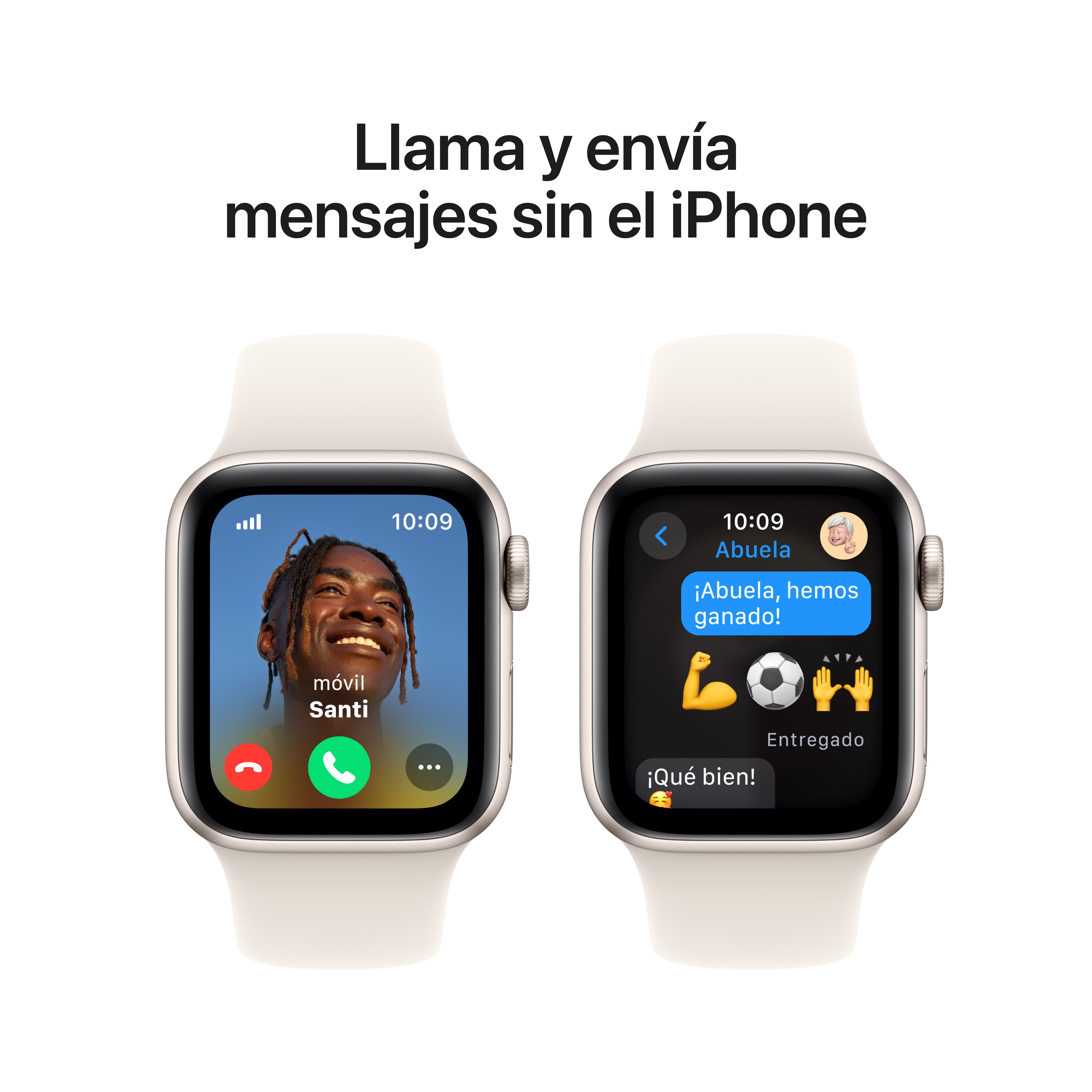Apple Watch SE GPS + Cellular 40mm Aluminio Blanco Estrella con correa Deportiva Blanco Estrella S/M Blanco estrella-4