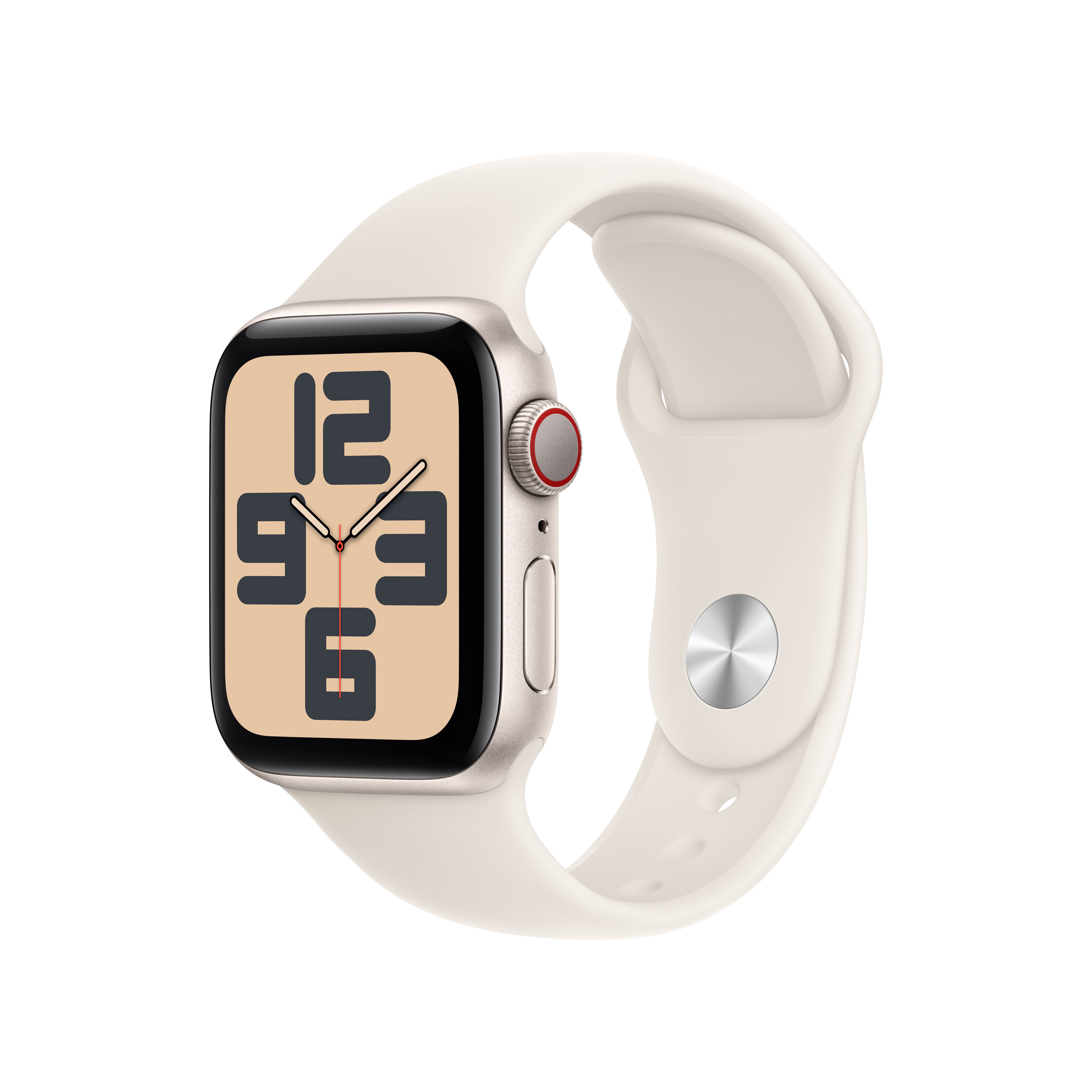 Apple Watch SE GPS + Cellular 40mm Aluminio Blanco Estrella con correa Deportiva Blanco Estrella M/L Blanco estrella-1