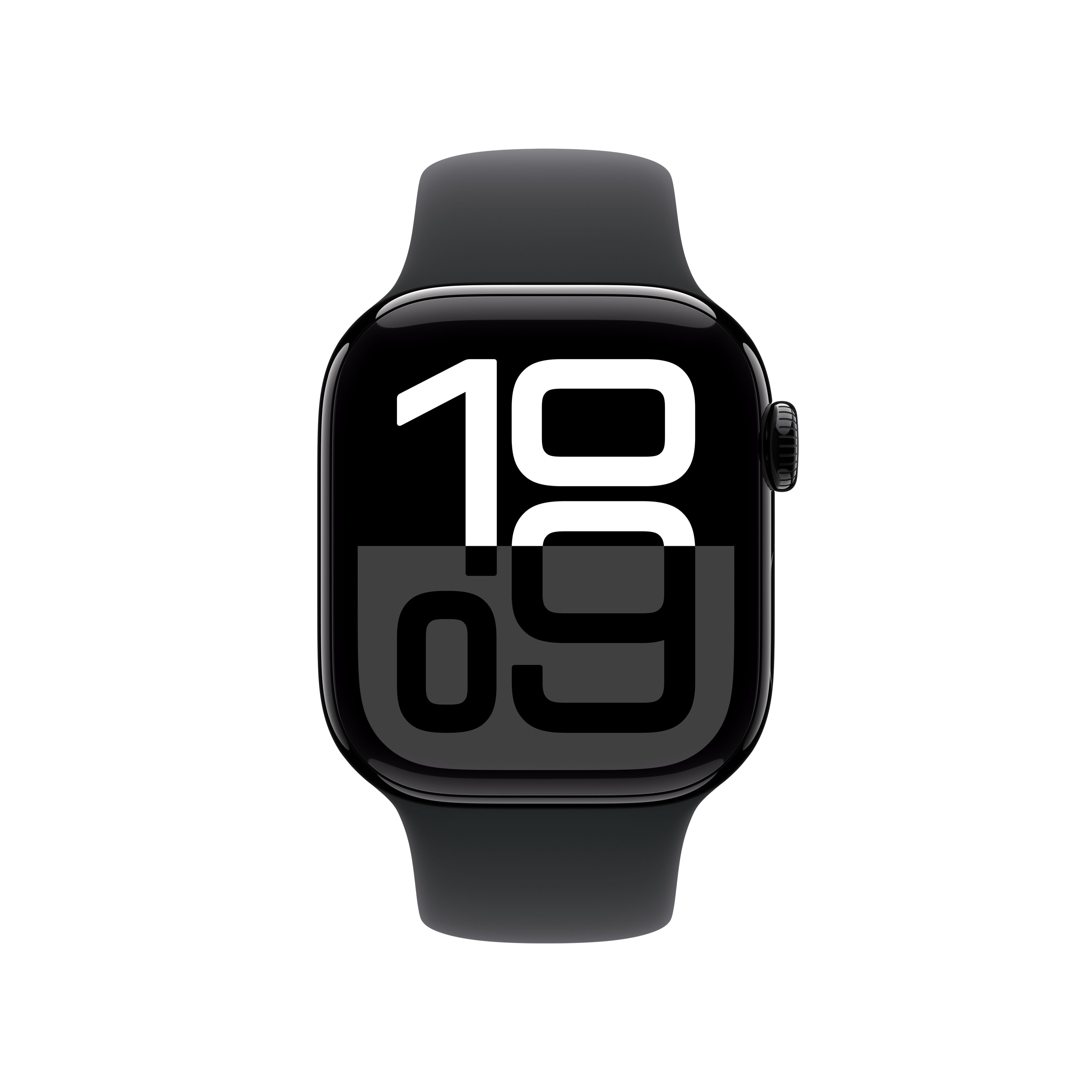 Apple Watch Series 10 GPS 42mm Aluminio Negro Azabache con correa Deportiva Negra S/M Negro Azabache-3