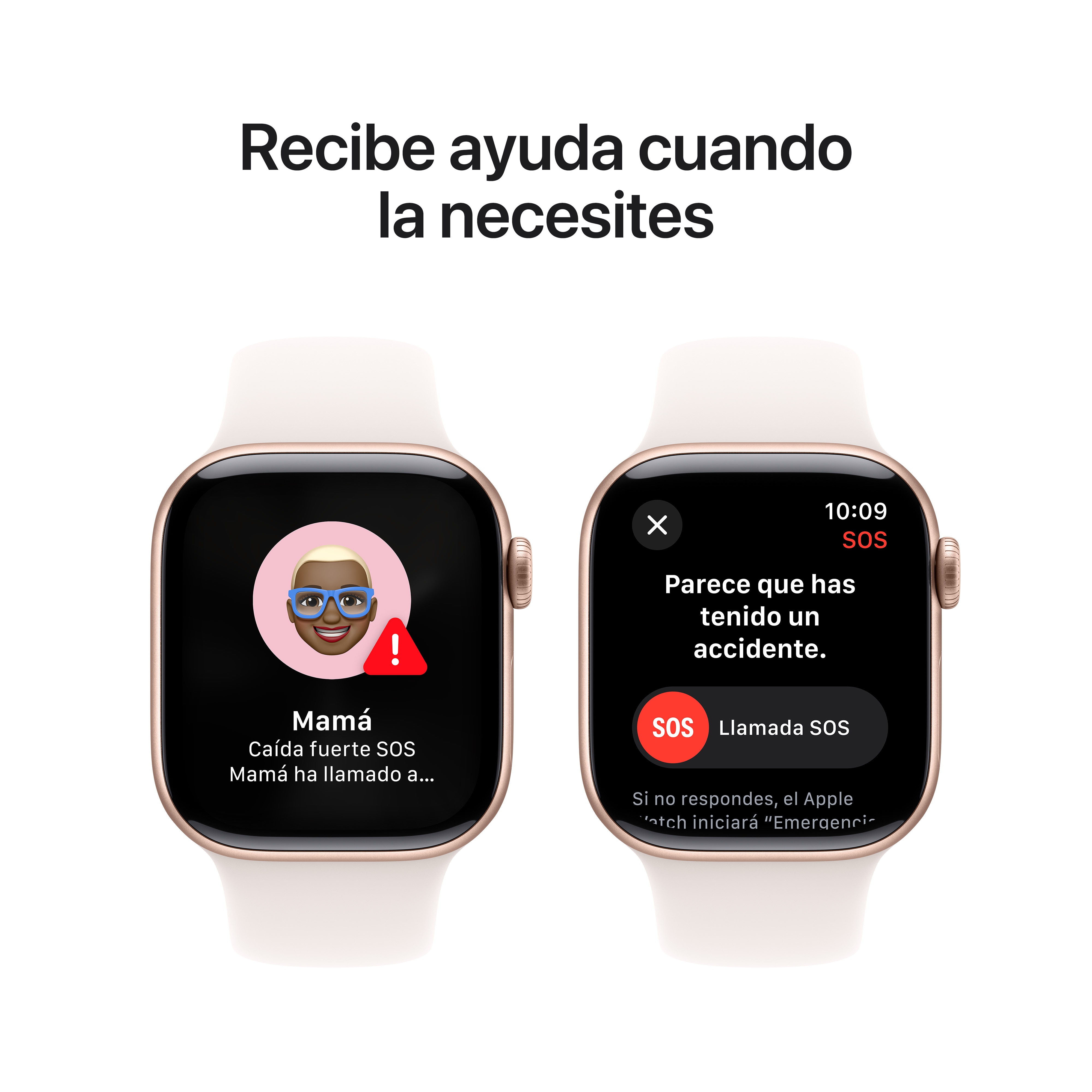 Apple Watch Series 10 GPS 42mm Aluminio Oro Rosa con correa Deportiva Rosa Rubor M/L Oro Rosa-7