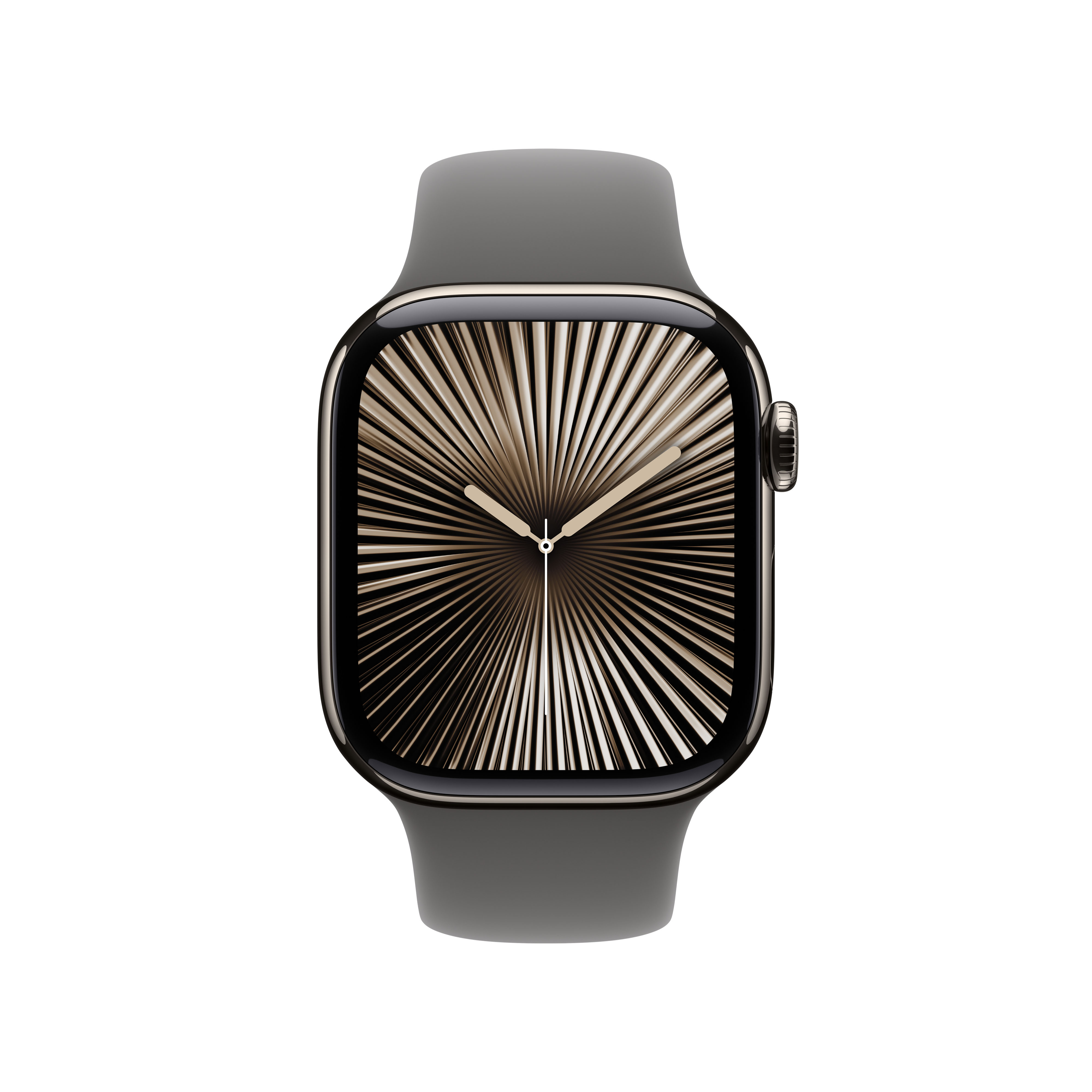 Apple Watch Series 10 GPS + Cellular 42mm Titanio Natural con correa Deportiva Gris Piedra M/L Natural-3