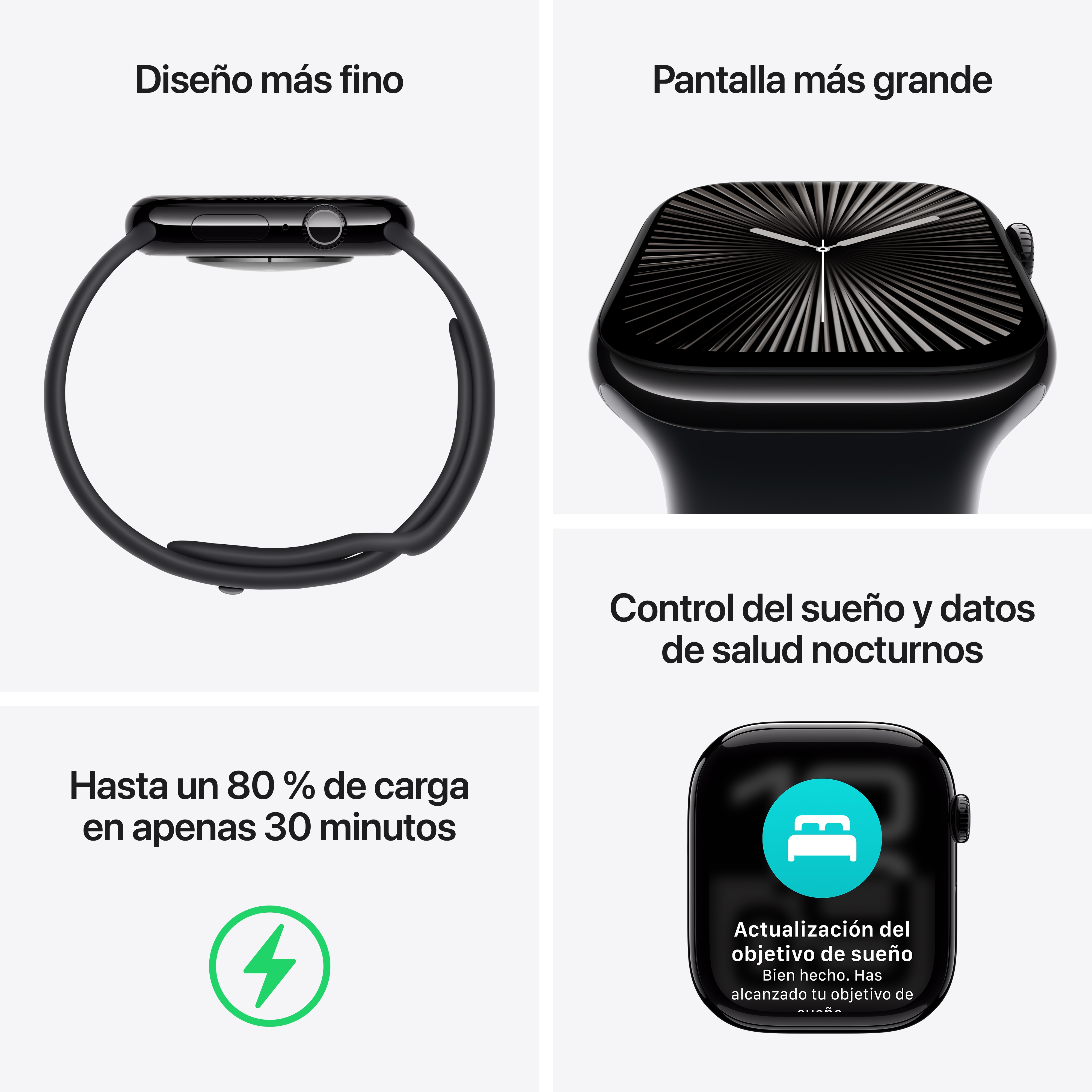 Apple Watch Series 10 GPS + Cellular 42mm - Titânio Dourado com Bracelete Milanese Loop Dourada Ouro-4