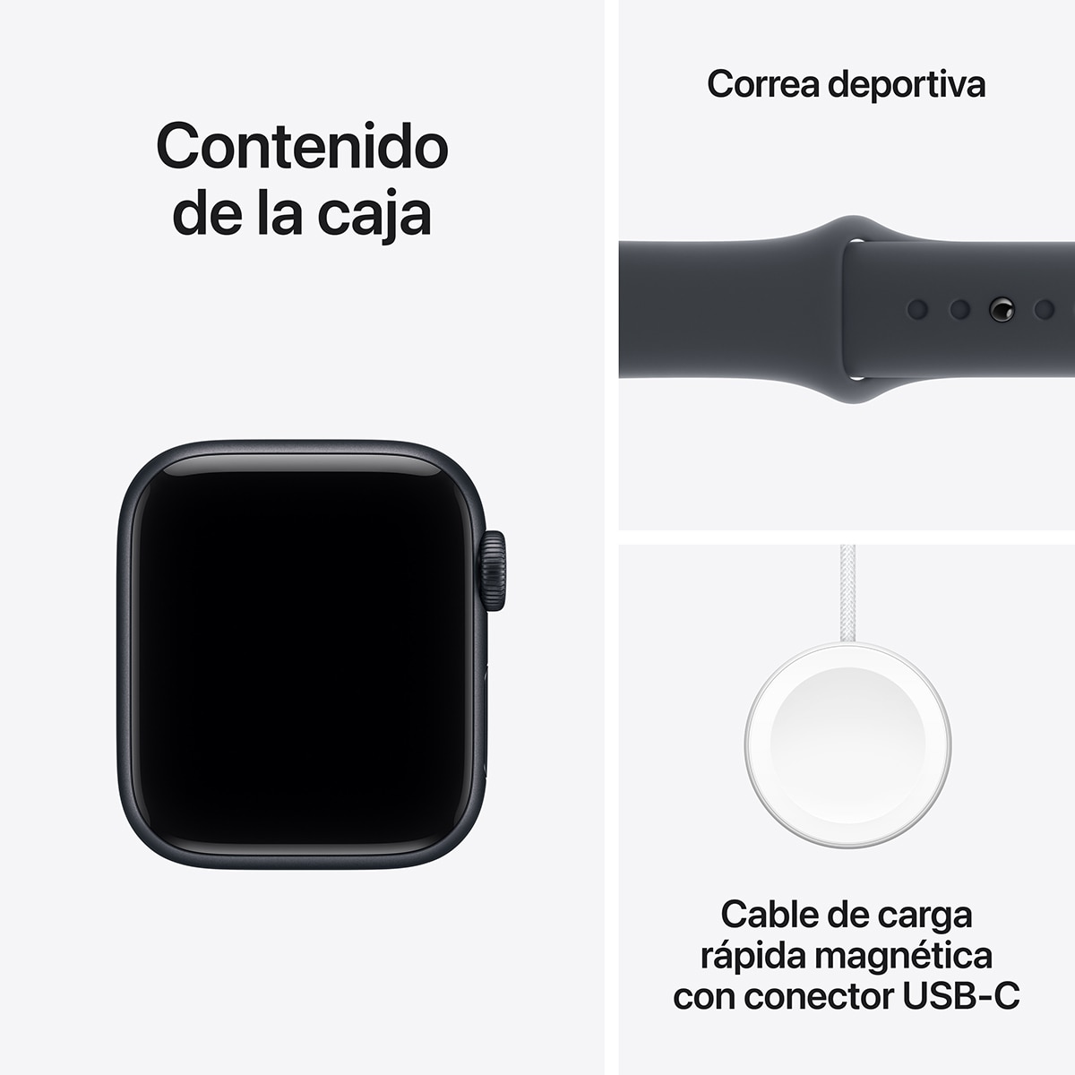 Apple Watch SE 3 GPS + Cellular 40mm Aluminio medianoche con Correa Deportiva Medianoche (S/M) Aluminio Medianoche-8
