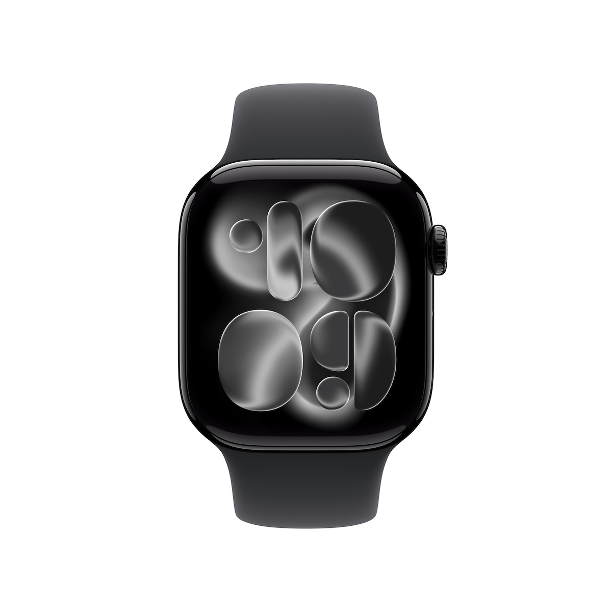 Apple Watch Series 11 GPS 42mm Alumínio Preto Brilhante com Bracelete Desportiva Preto (S/M) Alumínio Preto Azeviche-3