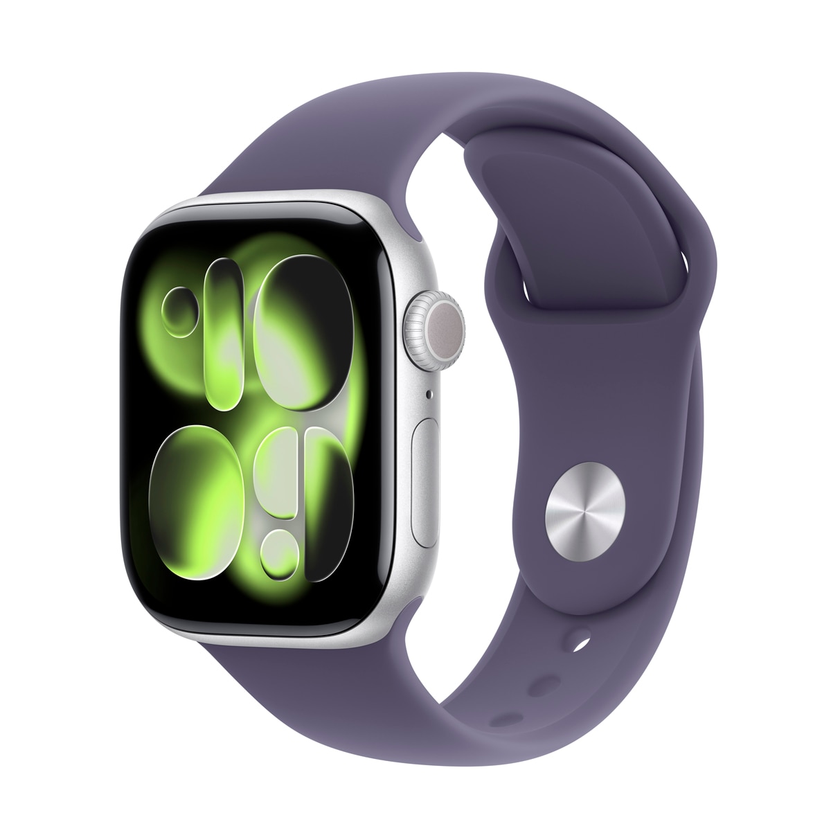 Imagem 0 de Apple Watch Series 11 GPS 42mm Alumínio Prateado com Bracelete Desportiva Lilás (S/M)