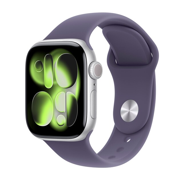 Imagen 0 de Apple Watch Series 11 GPS 42mm Aluminio plata con Correa Deportiva Niebla Lila (M/L)