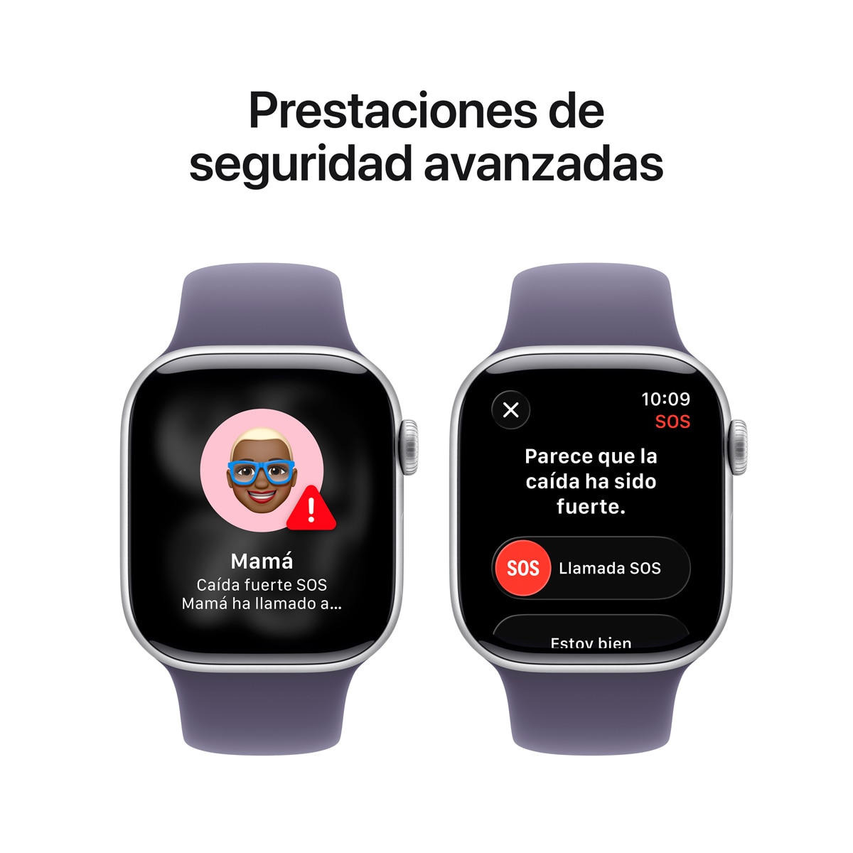 Apple Watch Series 11 GPS 42mm Aluminio plata con Correa Deportiva Niebla Lila (M/L) Aluminio Plata-7