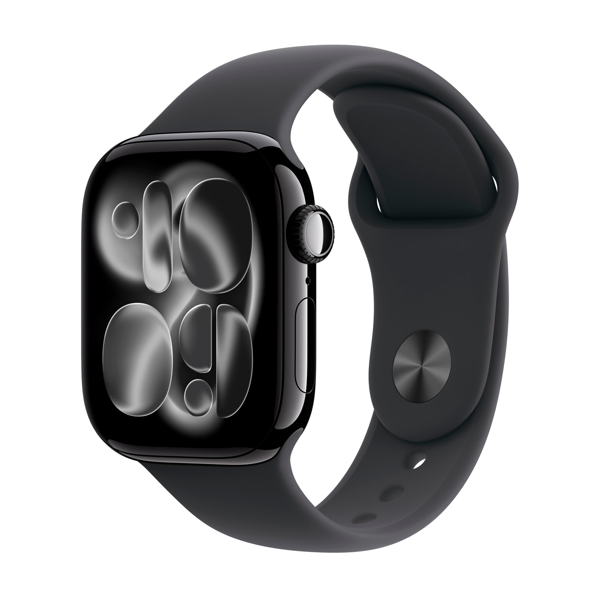 Imagem 0 de Apple Watch Series 11 GPS + Cellular 42mm Alumínio Preto Brilhante com Bracelete Desportiva Preto (S/M)