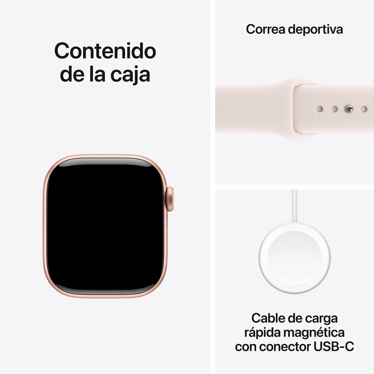Apple Watch Series 11 GPS + Cellular 42mm Aluminio oro rosa con Correa Deportiva Rosa Rubor (S/M) Aluminio Oro Rosa-9