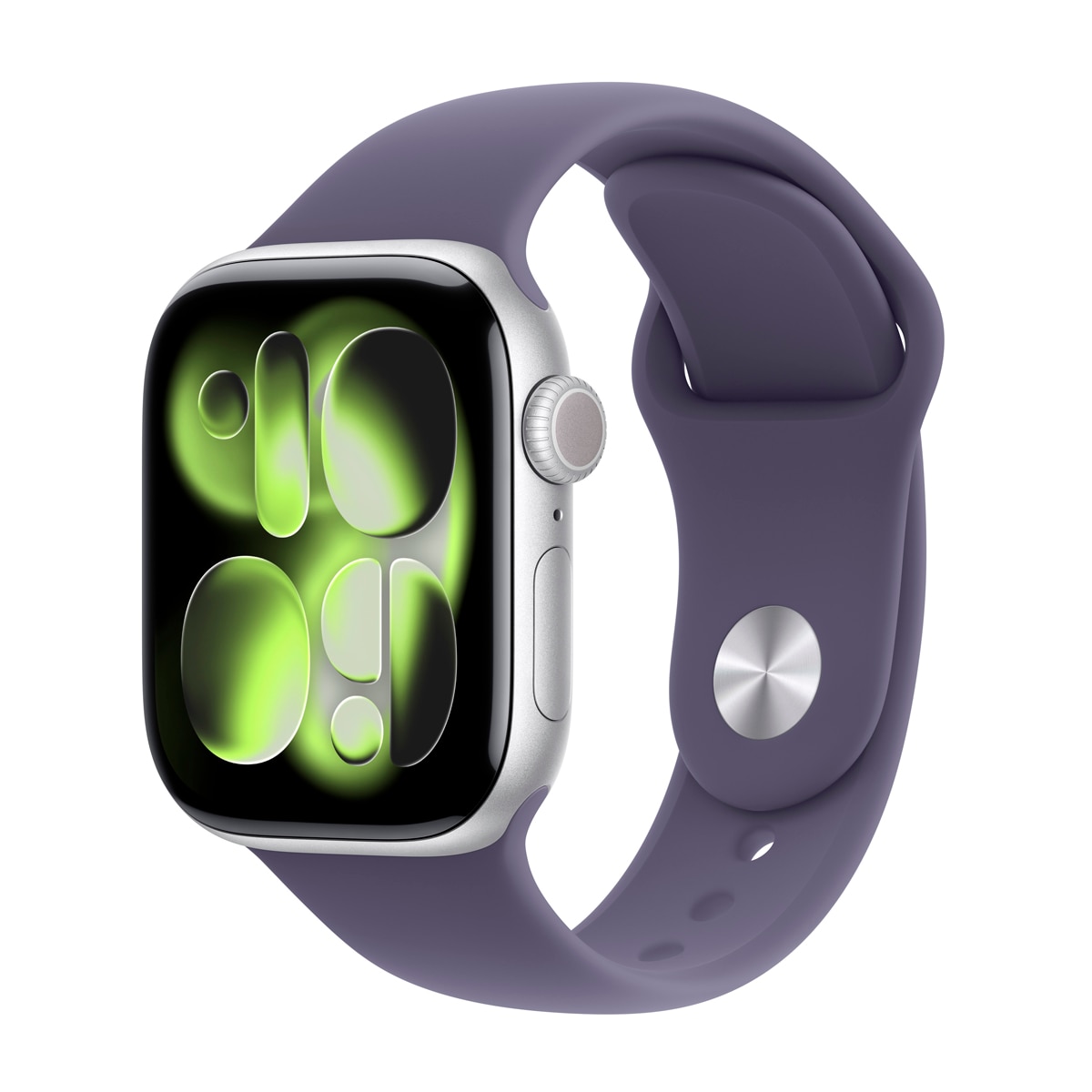 Imagen 0 de Apple Watch Series 11 GPS + Cellular 42mm Aluminio plata con Correa Deportiva Niebla Lila (M/L)