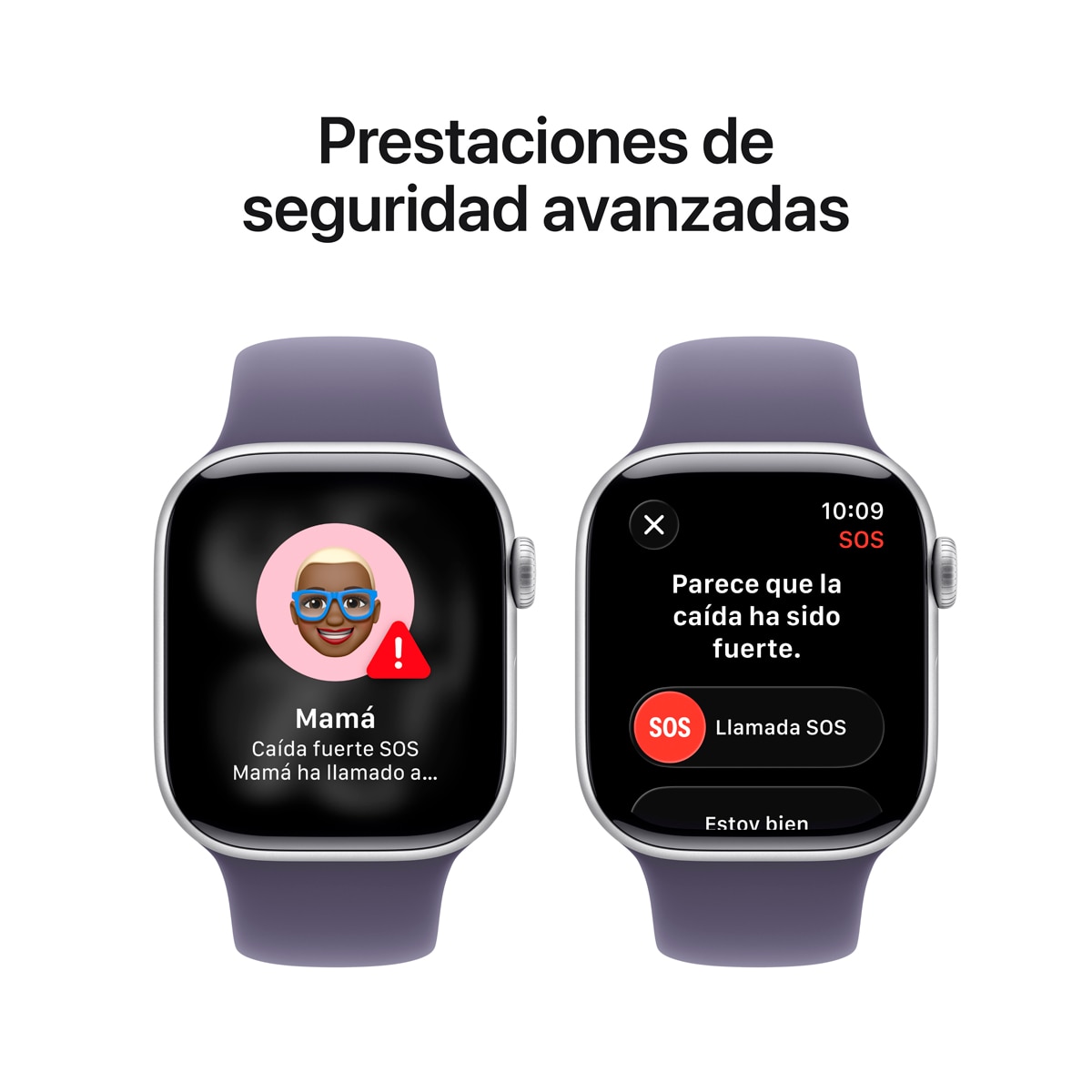 Apple Watch Series 11 GPS + Cellular 42mm Aluminio plata con Correa Deportiva Niebla Lila (M/L) Aluminio Plata-7