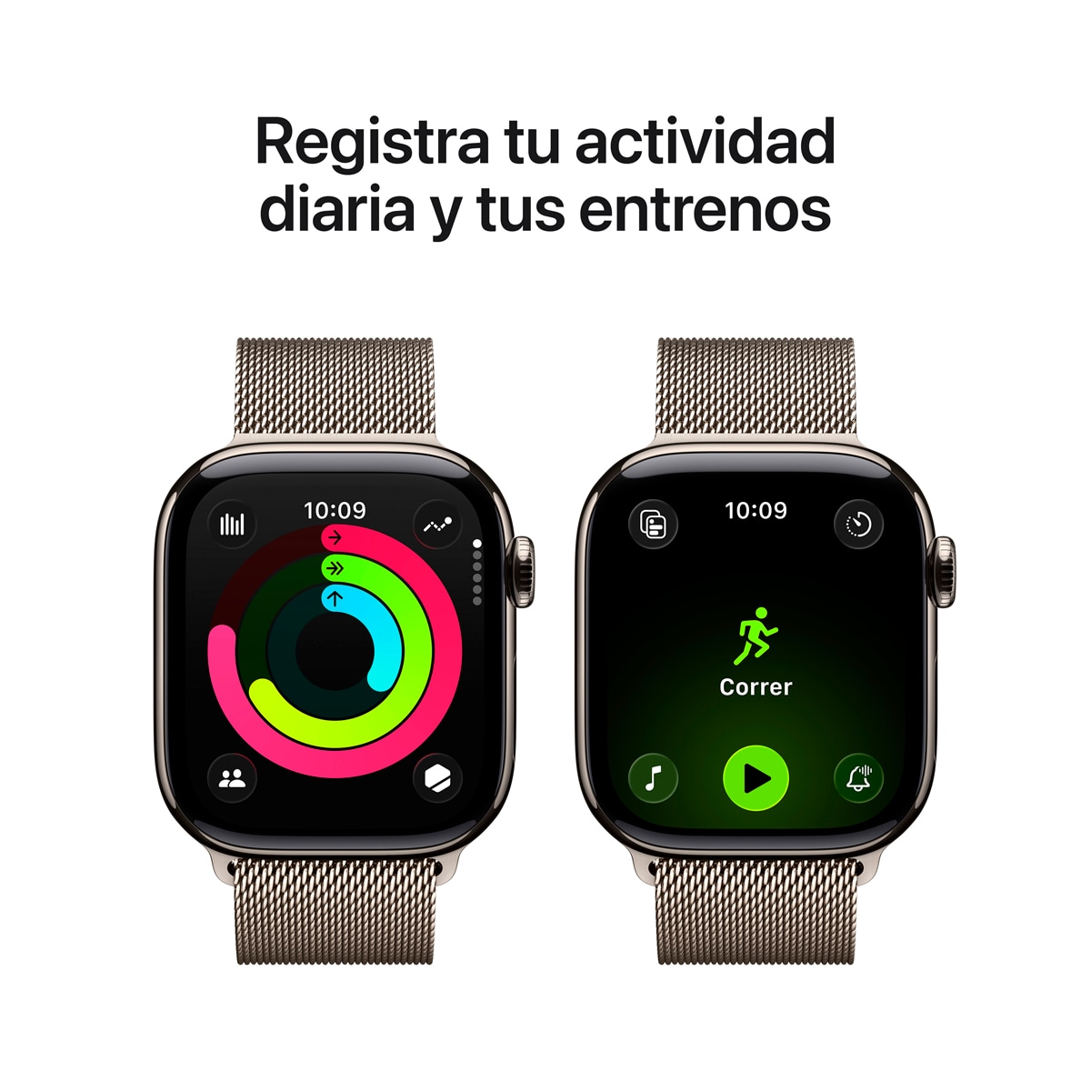 Apple Watch Series 11 GPS + Cellular 42mm Titanio natural con Correa Milanese Loop Natural Titanio Natural-5