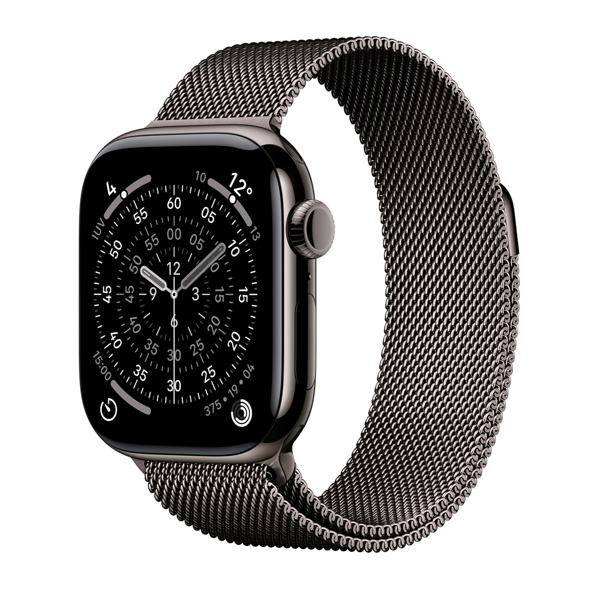 Imagen 0 de Apple Watch Series 11 GPS + Cellular 42mm Titanio pizarra con Correa Milanese Loop Pizarra