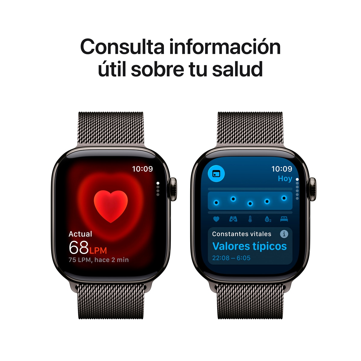 Apple Watch Series 11 GPS + Cellular 42mm Titanio pizarra con Correa Milanese Loop Pizarra Titanio Pizarra-6