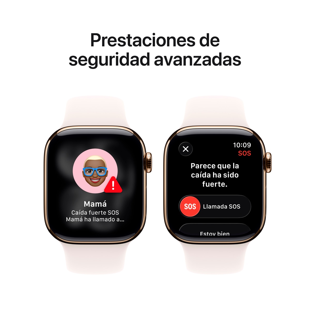 Apple Watch Series 11 GPS + Cellular 42mm Titanio oro con Correa Deportiva Rosa Rubor (S/M) Titanio Oro-7
