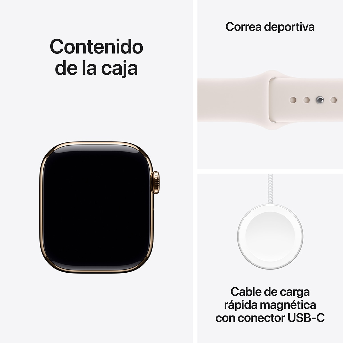 Apple Watch Series 11 GPS + Cellular 42mm Titânio Dourado com Bracelete Desportiva Rosa Rubor (M/L) Ouro Titânio-9