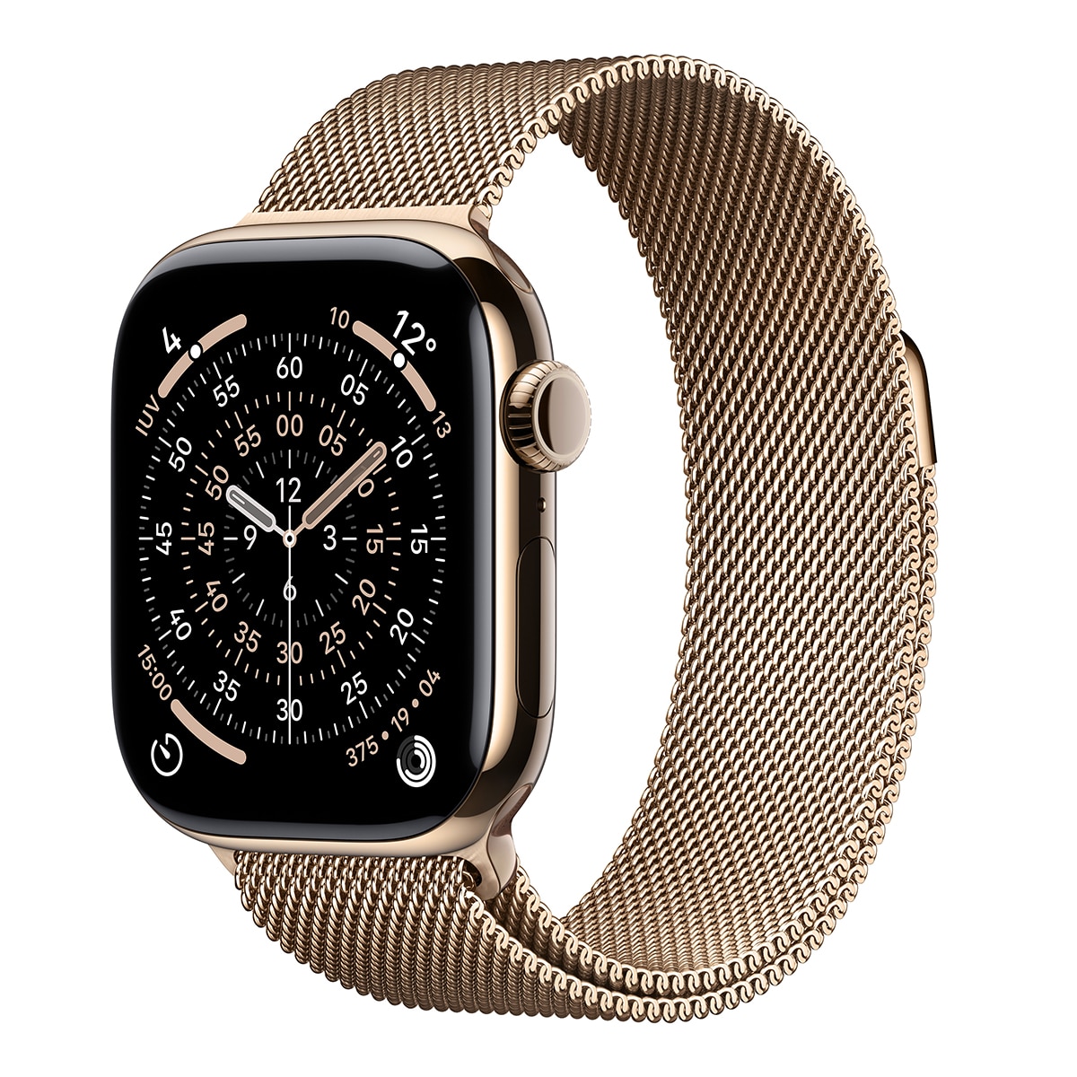 Imagen 0 de Apple Watch Series 11 GPS + Cellular 42mm Titanio oro con Correa Milanese Loop Oro