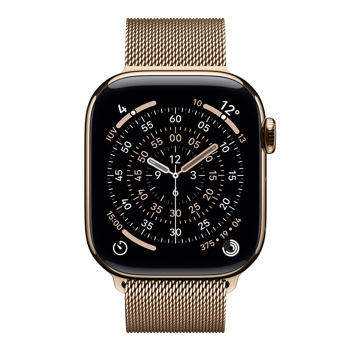 Apple Watch Series 11 GPS + Cellular 42mm Titanio oro con Correa Milanese Loop Oro Titanio Oro-3