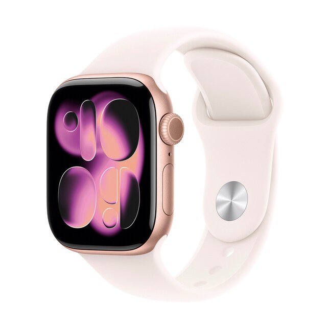 Imagen 0 de Apple Watch Series 11 GPS 42mm Aluminio oro rosa con Correa Deportiva Rosa Rubor (S/M)