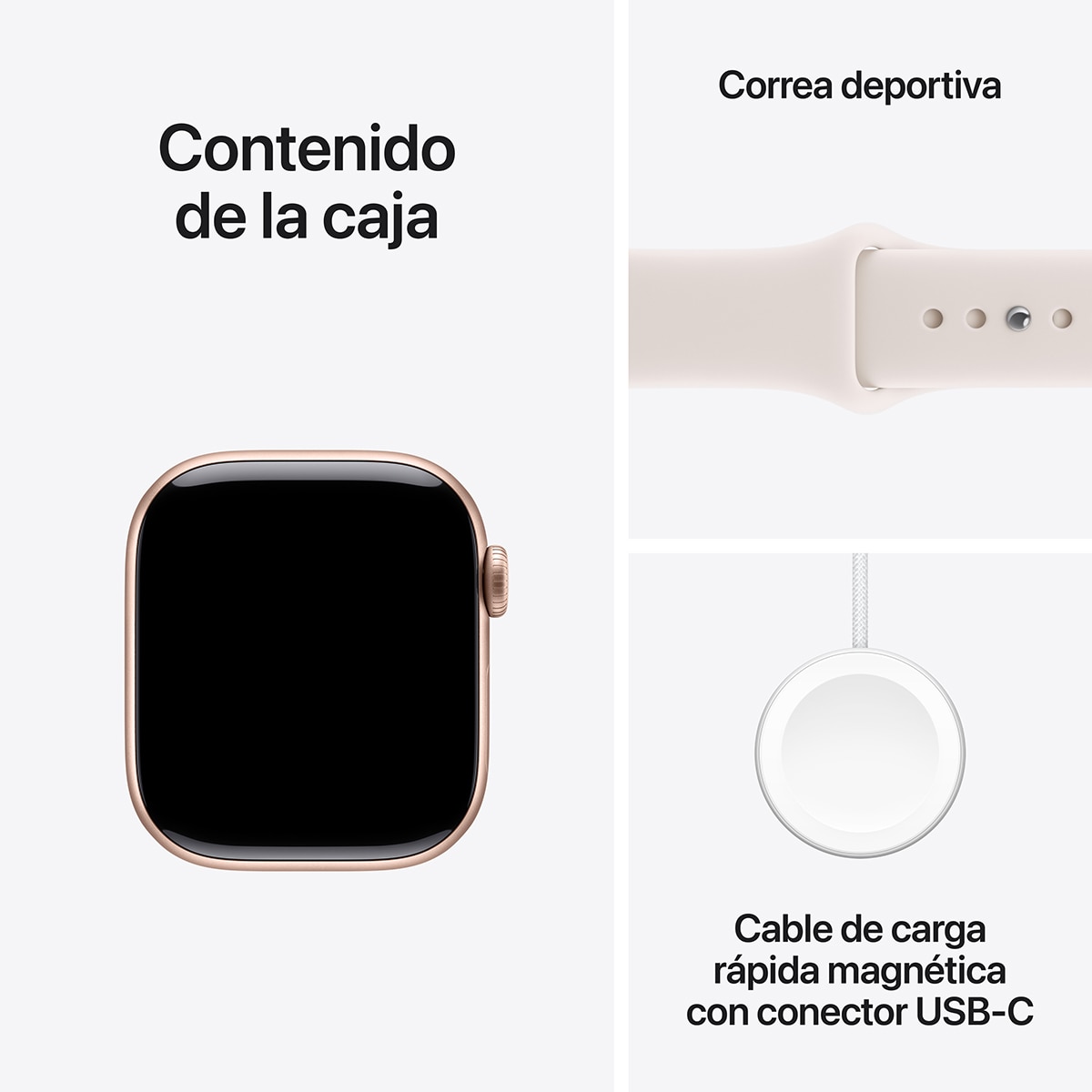 Apple Watch Series 11 GPS 42mm Aluminio oro rosa con Correa Deportiva Rosa Rubor (S/M) Aluminio Oro Rosa-9