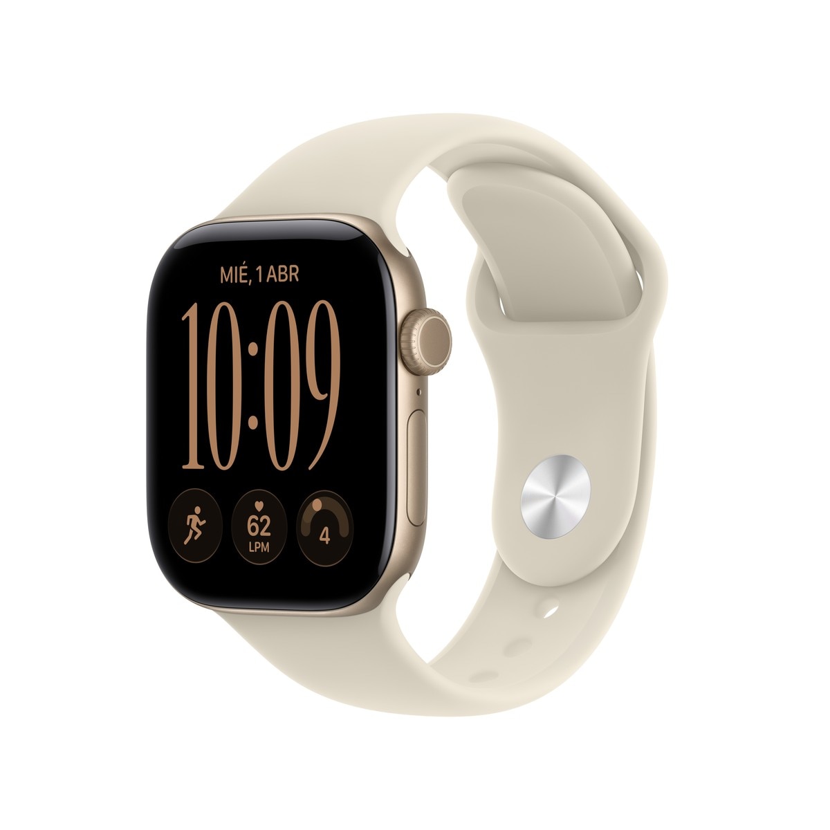 Imagen 0 de Apple Watch Series 12 GPS 42mm Aluminio dorado claro con Correa Deportiva Arena (S/M) Aluminio / Dorado