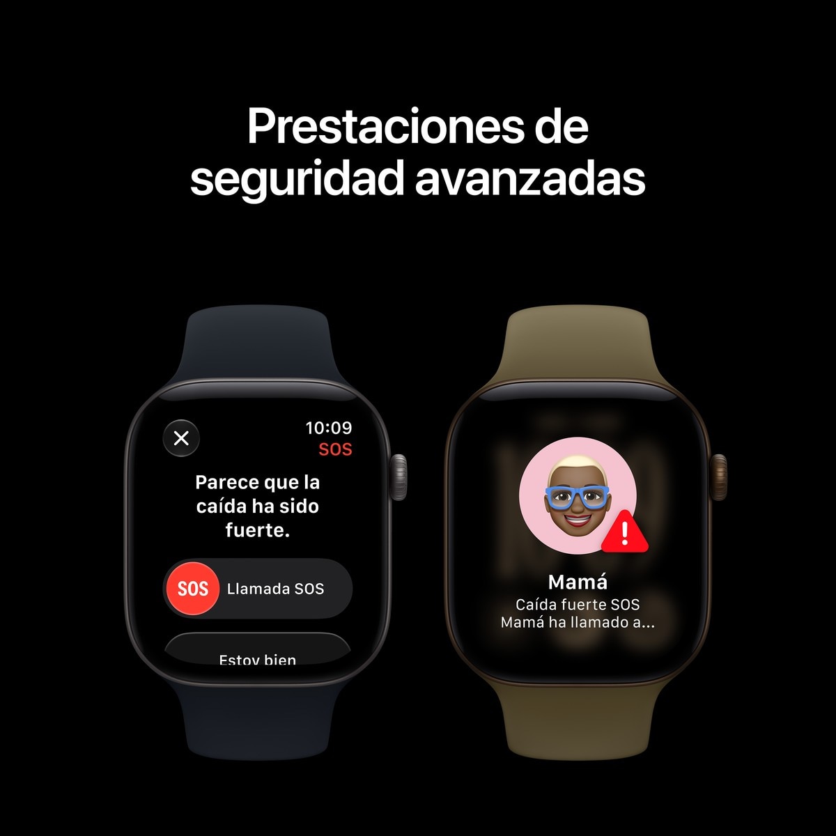 Apple Watch Series 12 GPS 42mm con Correa Deportiva Verde oliva (S/M) - Aluminio Bronce Oscuro Aluminio Bronce Oscuro-6
