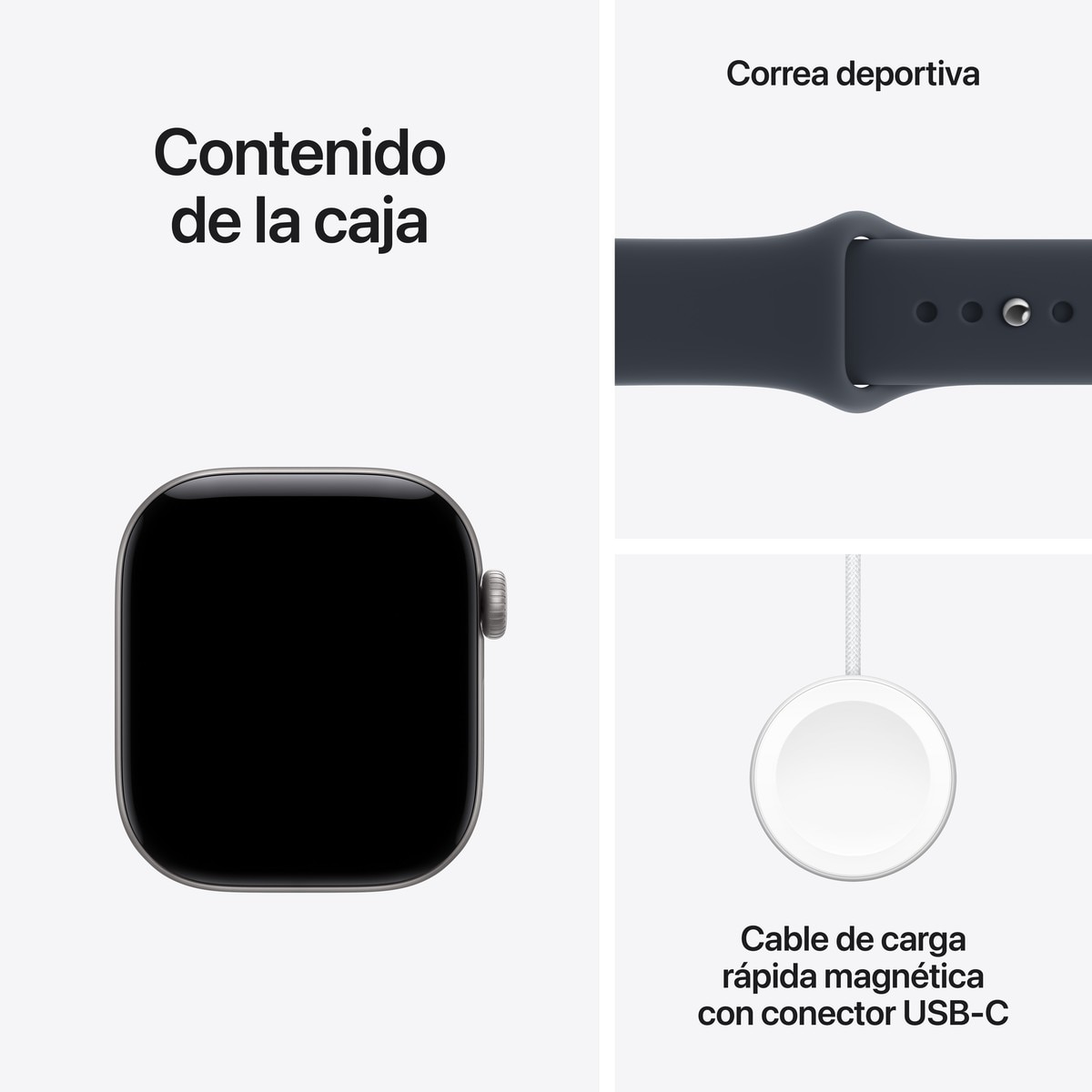 Apple Watch Série 12 GPS + Cellular 42 mm Cinza Espacial com Bracelete Desportiva Azul Náutico (M/L) Alumínio Cinzento Espacial-7