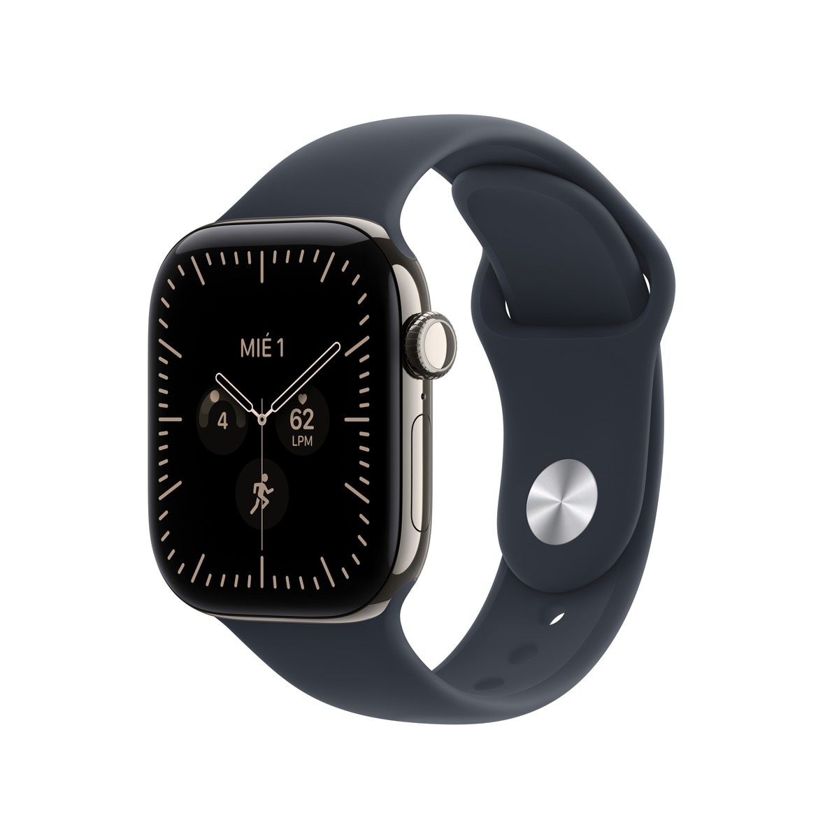 Imagen 1 de Apple Watch Series 12 GPS + Cellular 42mm Titanio Natural con Correa Deportiva Azul Náutico (S/M) - Titanio Natural Titanio Natural