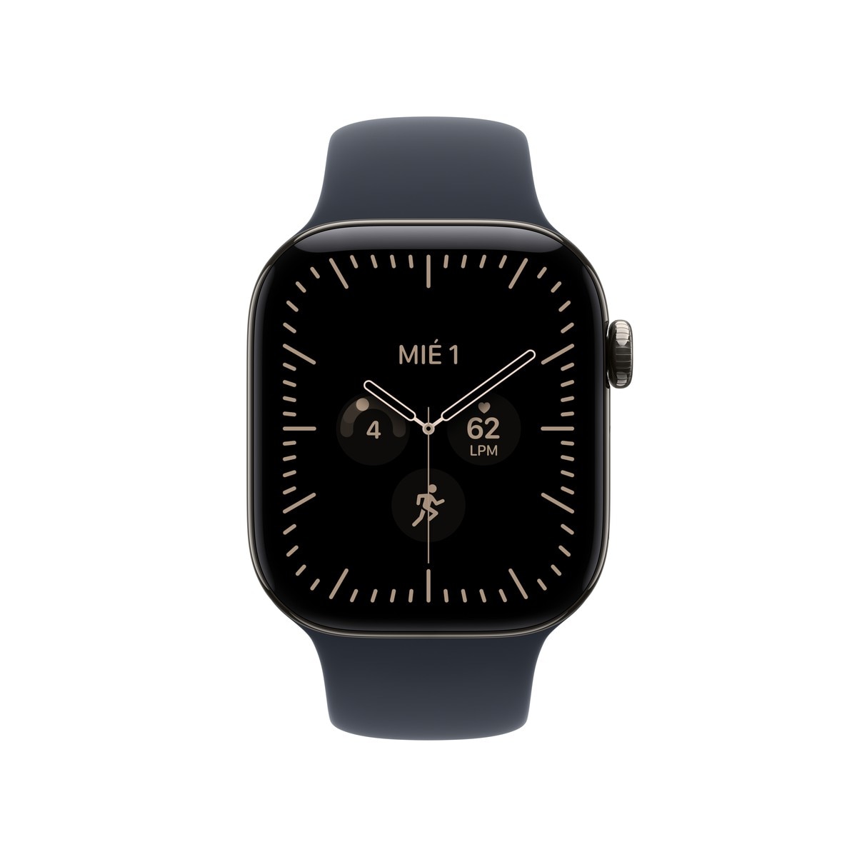Imagen 2 de Apple Watch Series 12 GPS + Cellular 42mm Titanio Natural con Correa Deportiva Azul Náutico (S/M) - Titanio Natural Titanio Natural