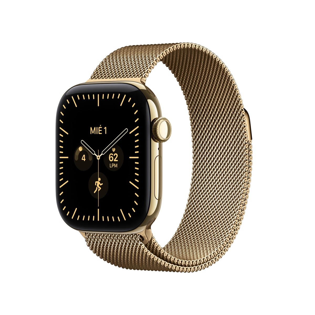Apple Watch Series 12 GPS + Cellular 42mm Titanio Oro brillante con Correa Milanese Loop Oro brillante - Titanio Oro Brillante Titanio Oro Brillante-1