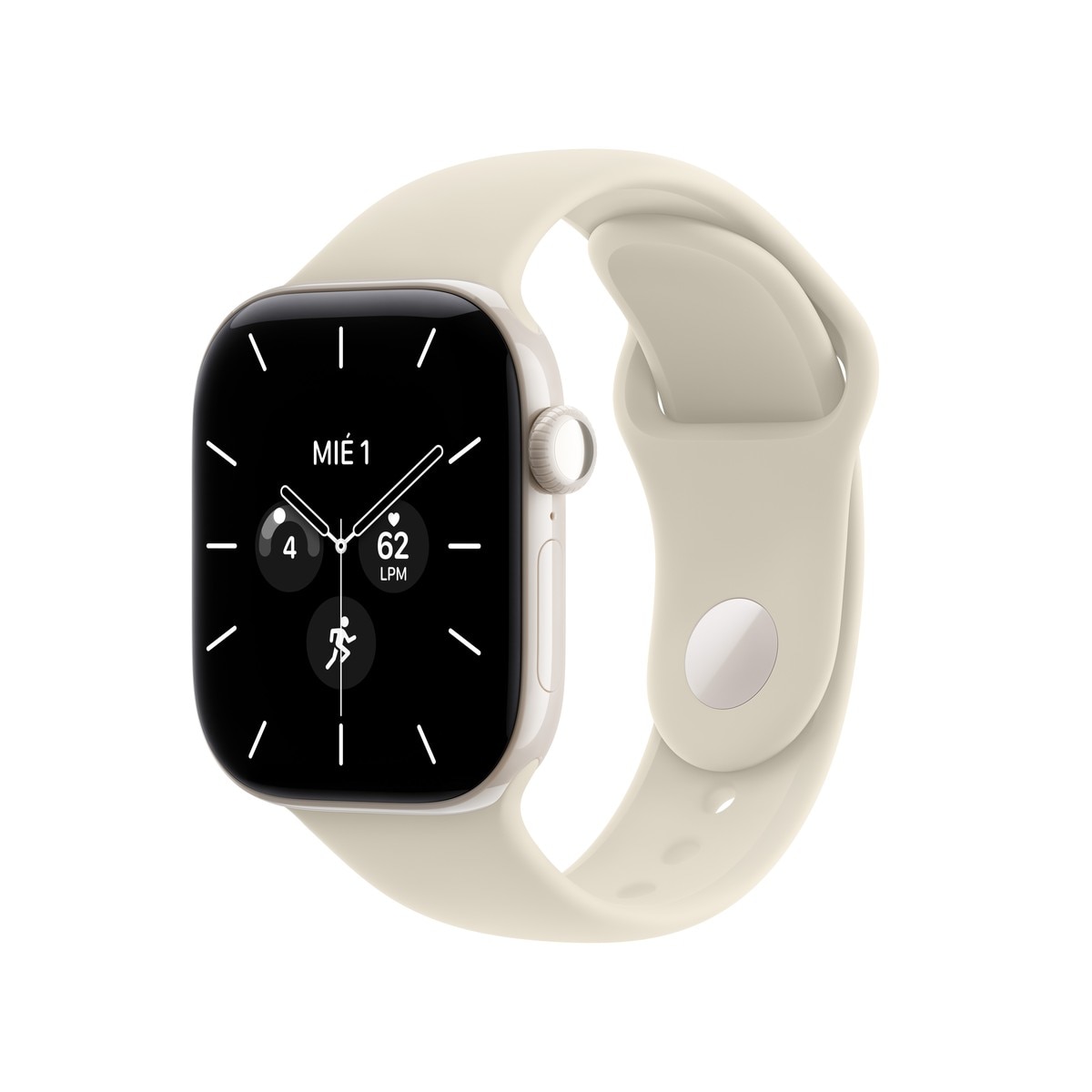 Imagem 0 de Apple Watch Série 12 GPS + Cellular 42 mm em cerâmica branco pérola com bracelete desportivo Arena (S/M)