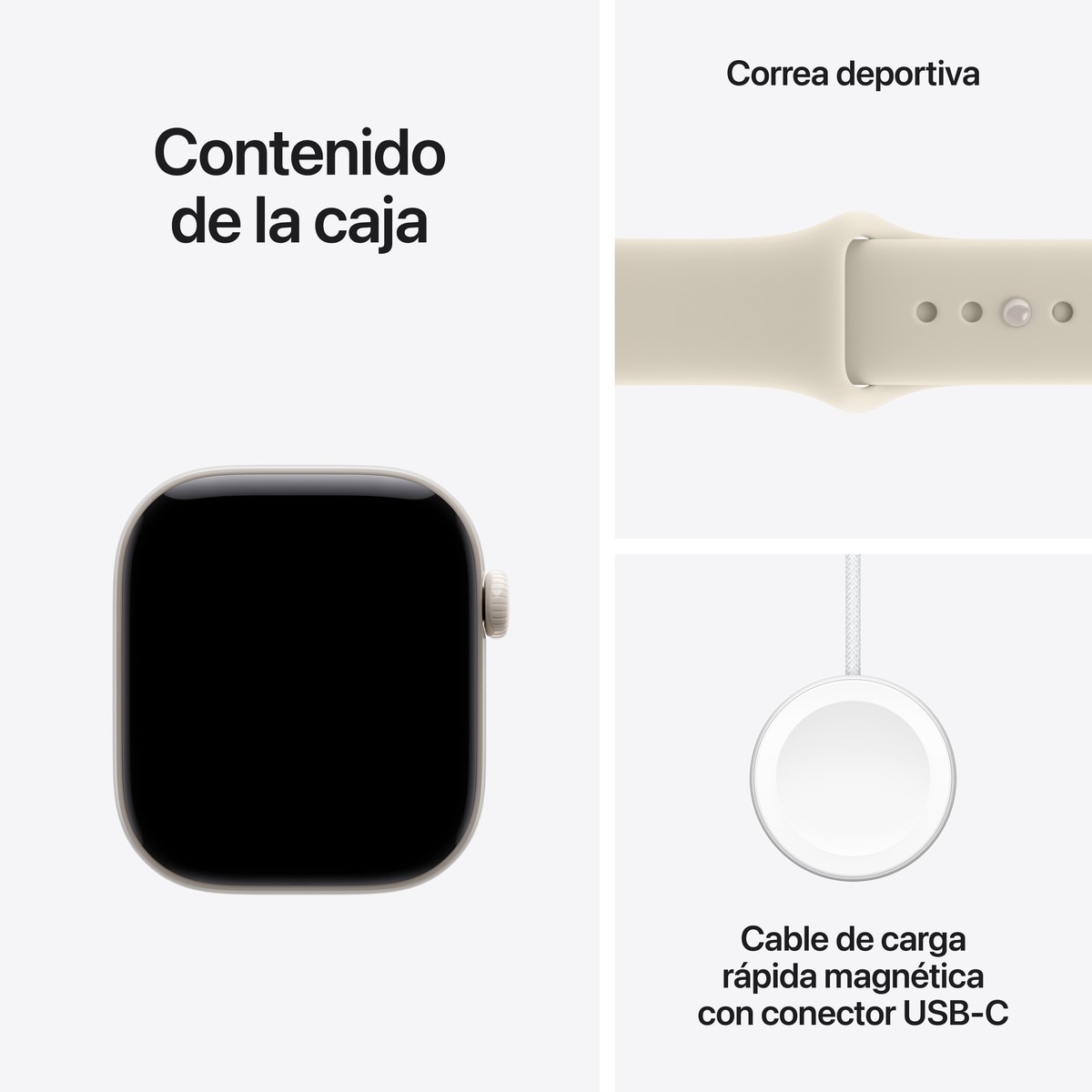 Apple Watch Série 12 com GPS + Cellular, 42 mm, cerâmica branco pérola, com bracelete desportivo (M/L) Cerâmica Branco Pérola-7