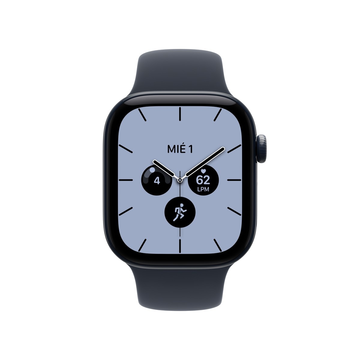 Apple Watch Série 12 GPS + Cellular 42 mm em cerâmica azul noturno com bracelete desportivo azul náutico (S/M) Cerâmica Azul Noturno-2