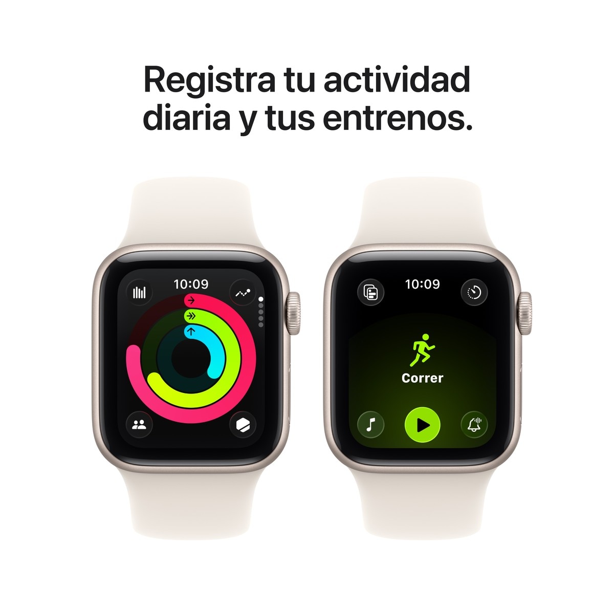 Apple Watch SE 3 GPS 40mm con Correa Deportiva Arena (S/M) - Aluminio Blanco Estrella Aluminio Blanco Estrella-6