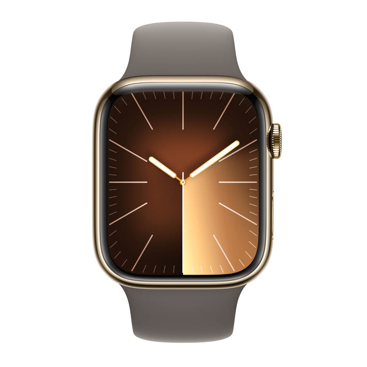 Apple Watch Series 9 GPS + Cellular 45mm Acero inoxidable Oro con correa Arcilla M/L Oro-3