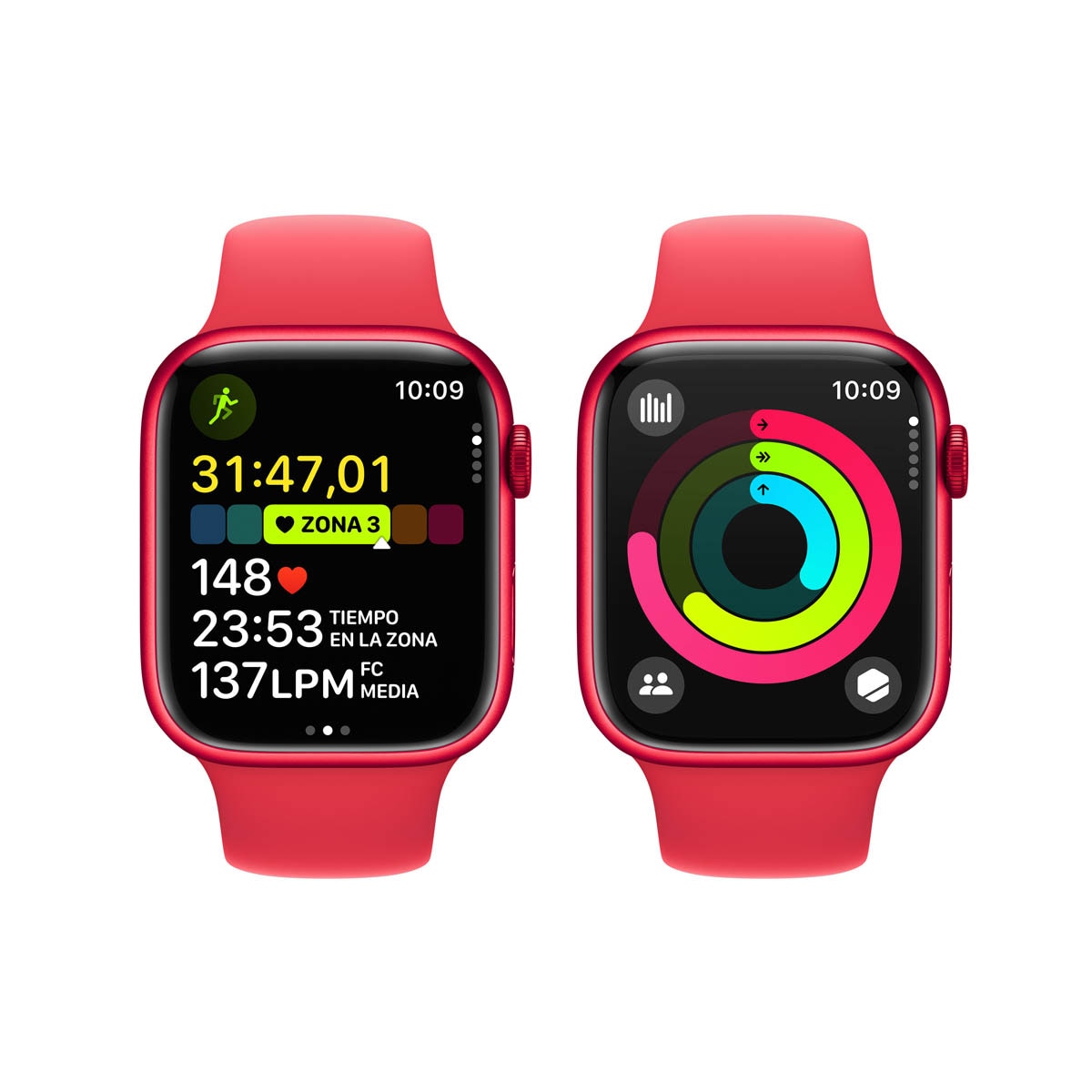 Apple Watch Series 9 GPS + Cellular 45mm Aluminio (PRODUCT)RED con correa (PRODUCT)RED S/M (PRODUCT)RED-9