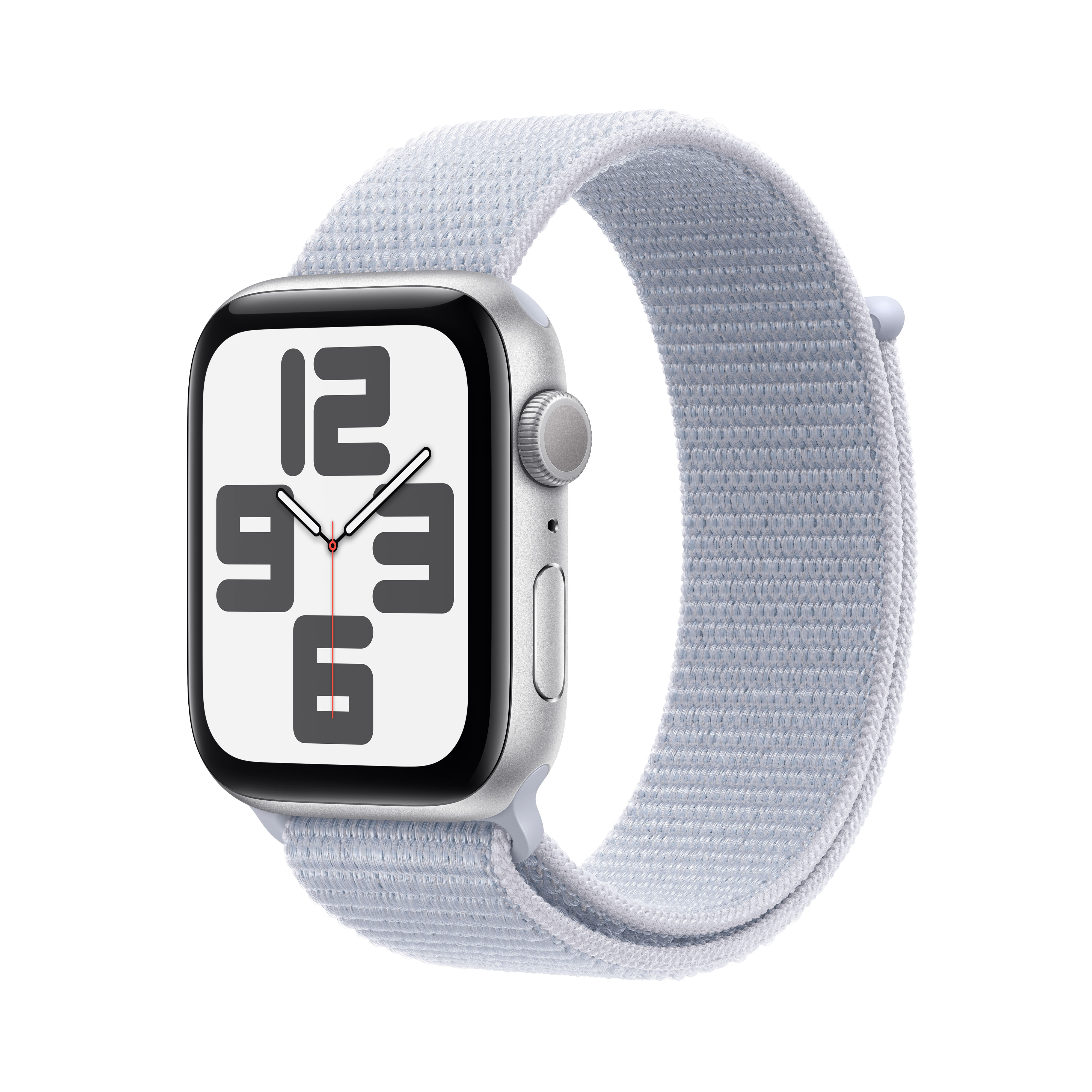 Apple Watch SE GPS 44mm Aluminio Plata con correa Loop Deportiva Azul Nube Plata-1