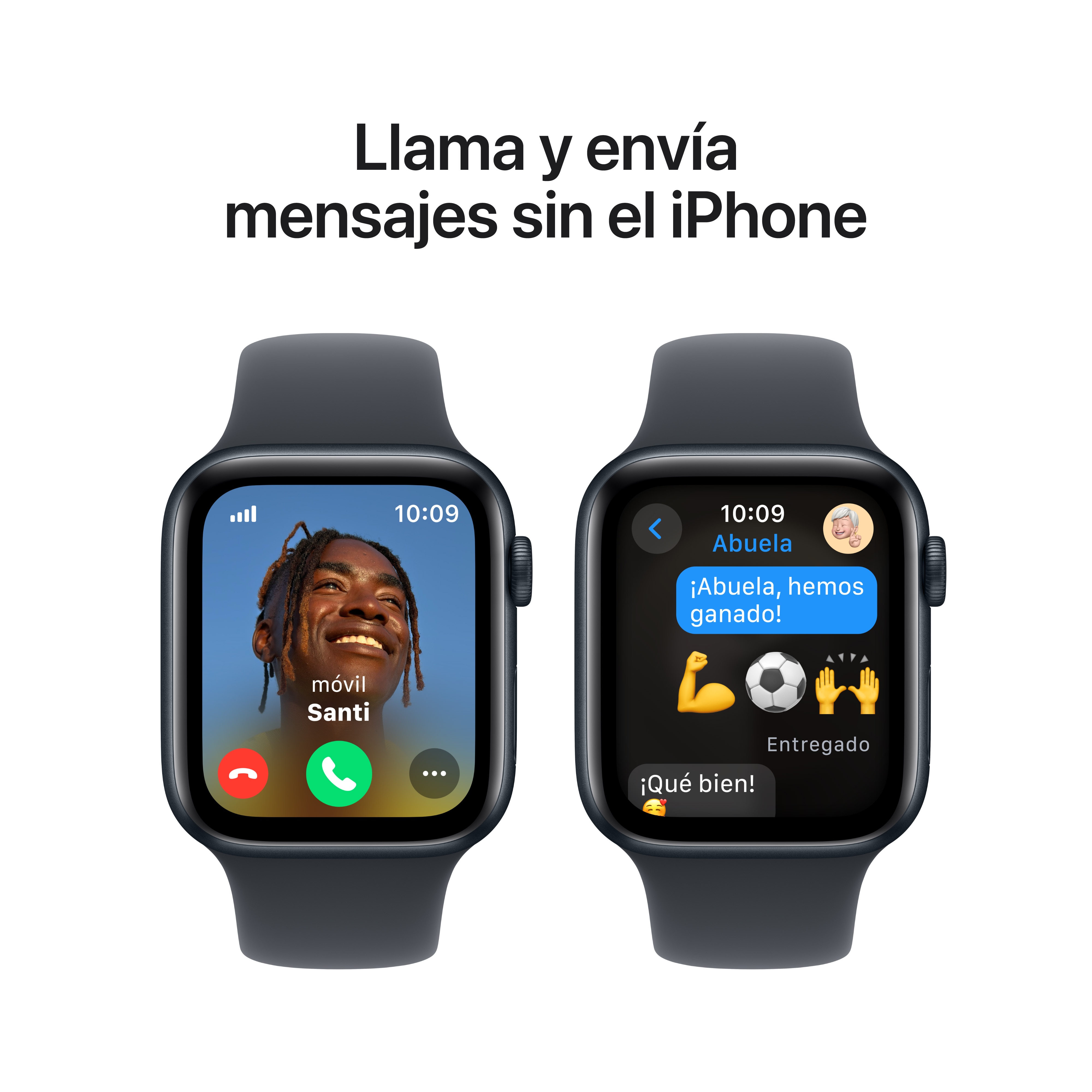 Apple Watch SE GPS + Cellular 44mm Aluminio Medianoche con correa Deportiva Medianoche S/M Medianoche-4